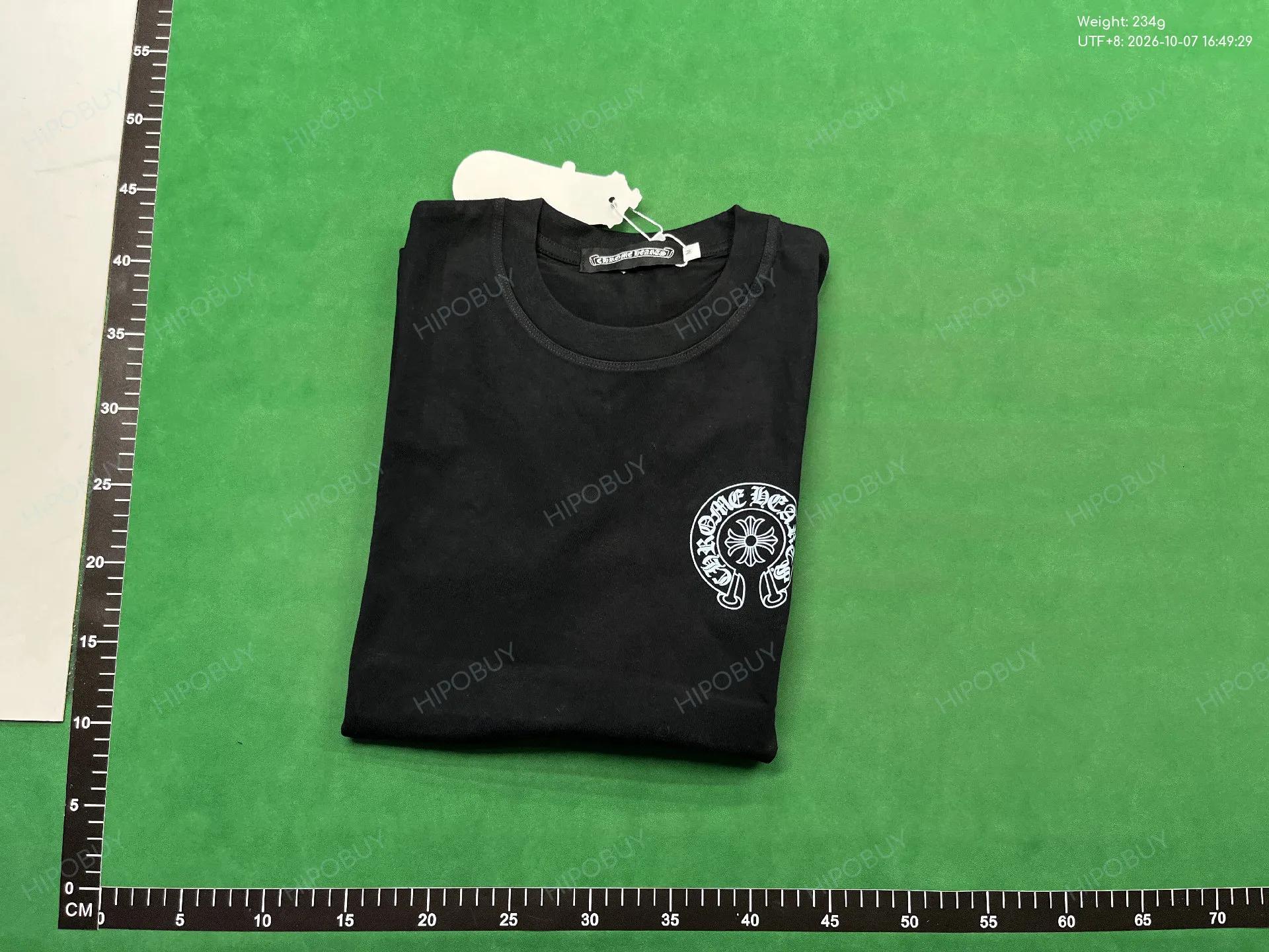 Foto QC 8 de Chrome Hearts T-shirt Horseshoe Logo Luminous Black