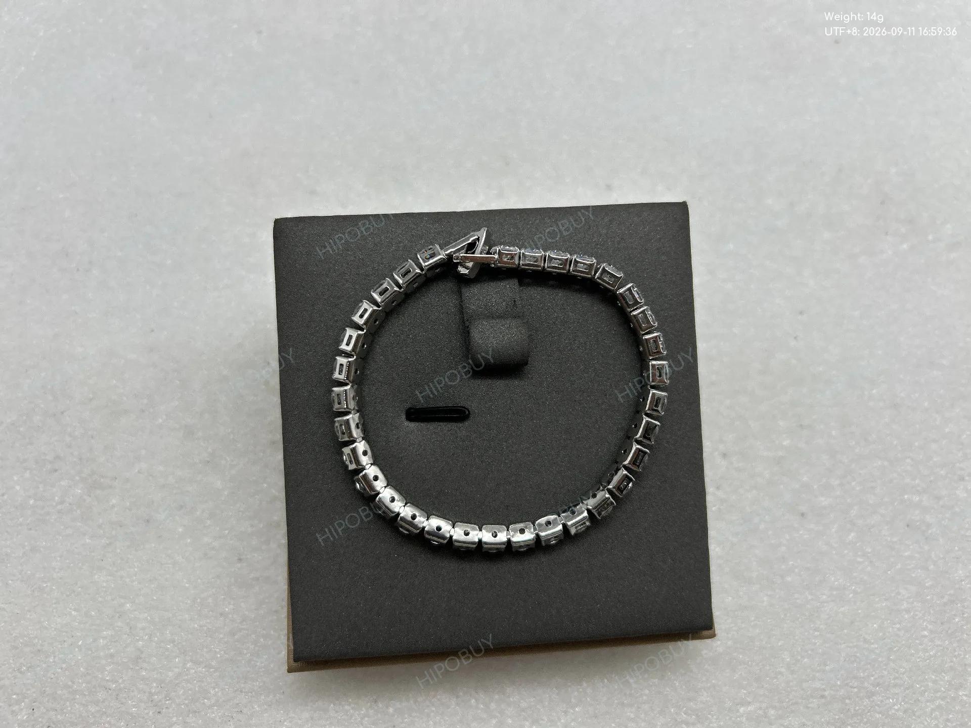 Foto QC 3 de MST Bling Rock Candy Tennis Bracelet Metal Diamond Silver