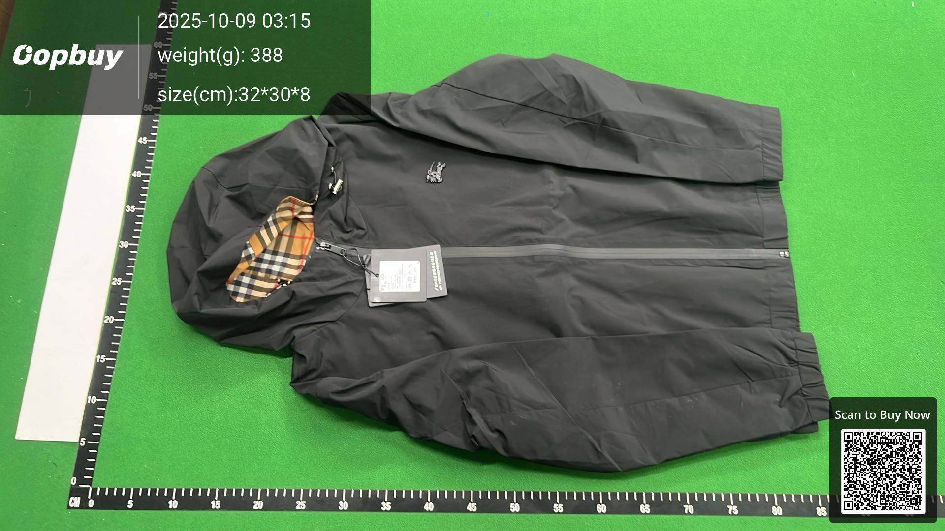 Foto QC 6 de Burberry Knight Windbreaker Jacket Black