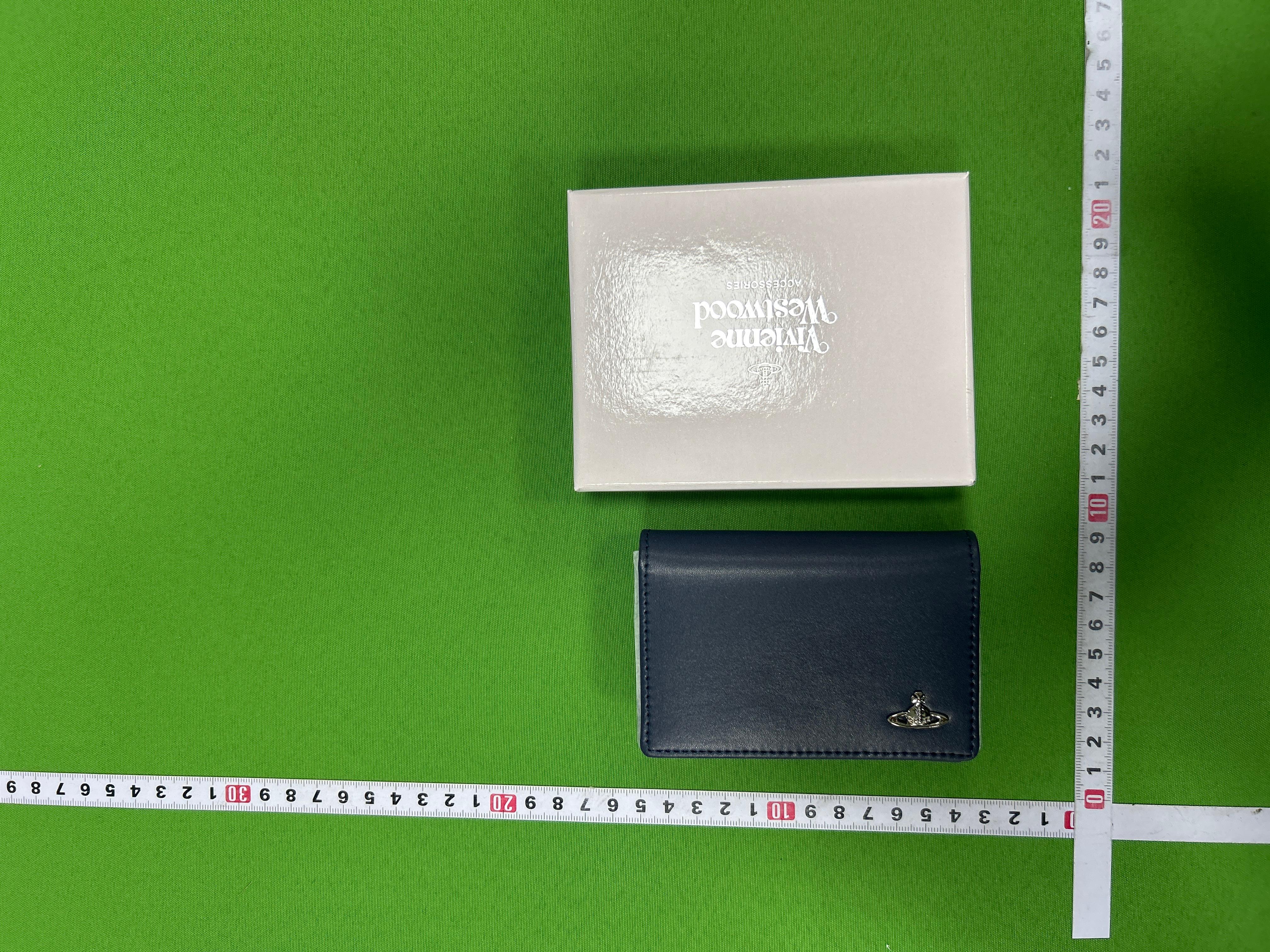 Foto QC 1 de Vivienne Westwood Orb Slim Flap Card Holder Leather Mint Green