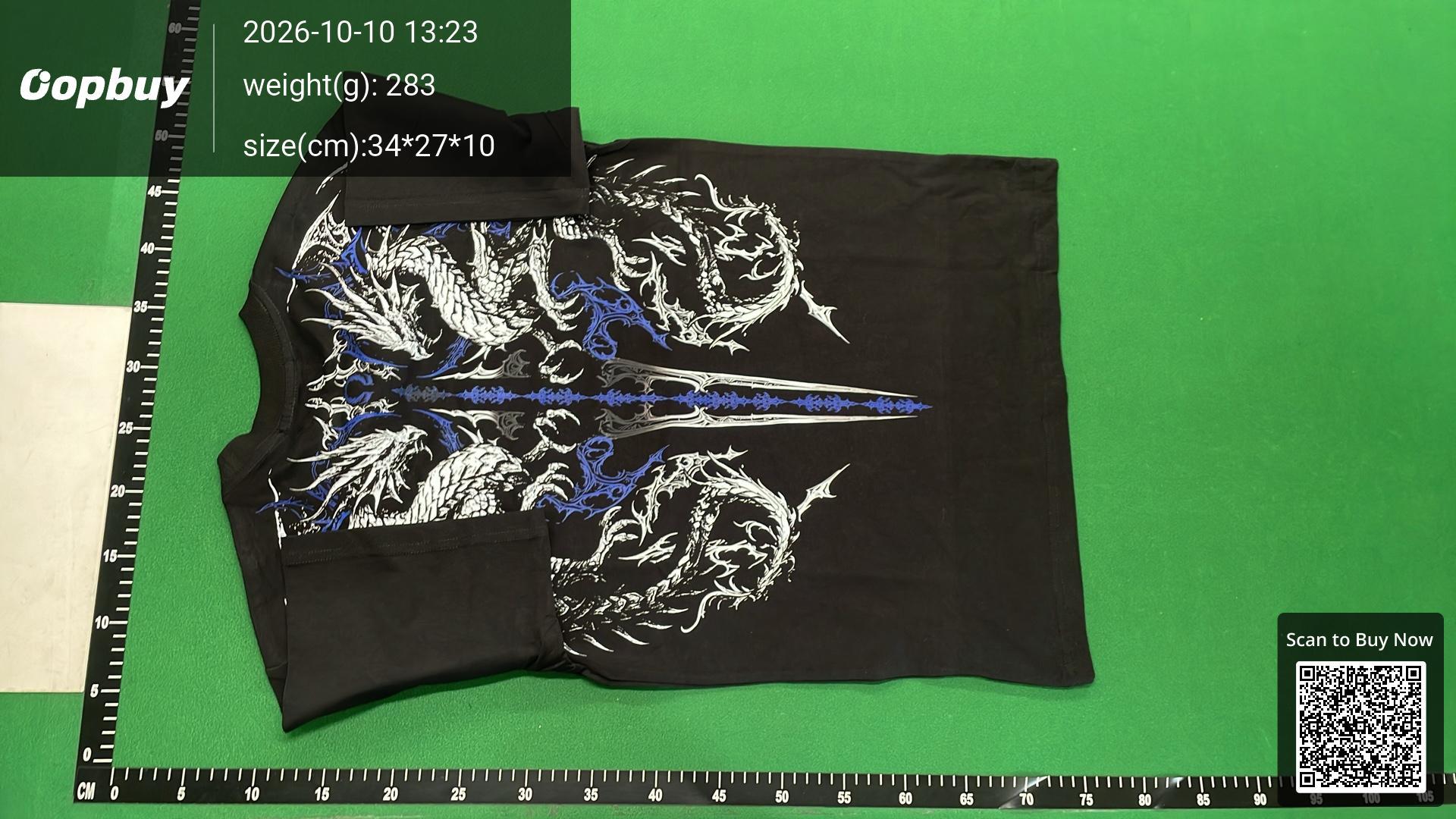 Foto QC 7 de Breathedivinity Gothic Logo T-shirt Black