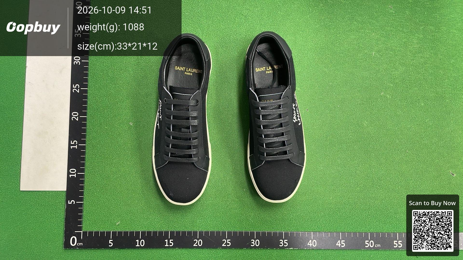 Foto QC 6 de Saint Laurent Court Classic SL/06 Leather Low White Pearl Blue