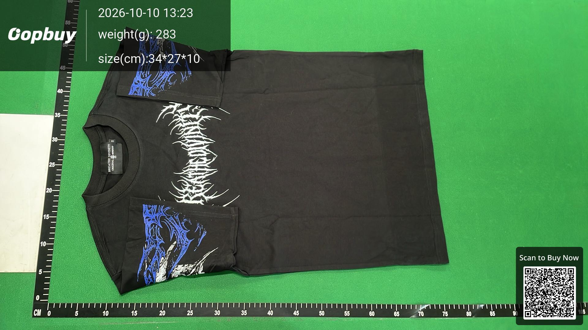 Foto QC 6 de Breathedivinity Gothic Logo T-shirt Black