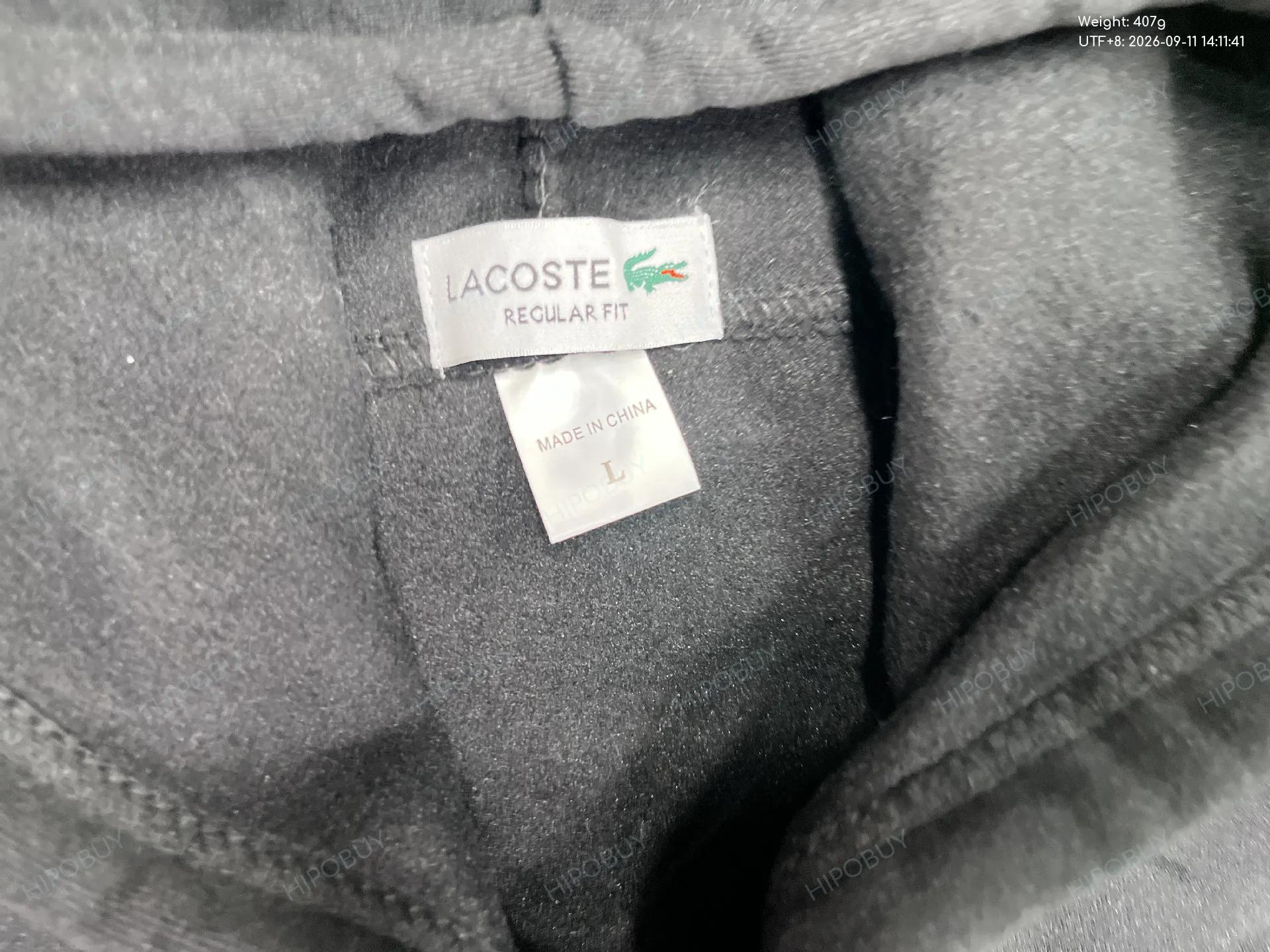 Foto QC 8 de Lacoste Hoodie Crocodile Logo Navy Blue