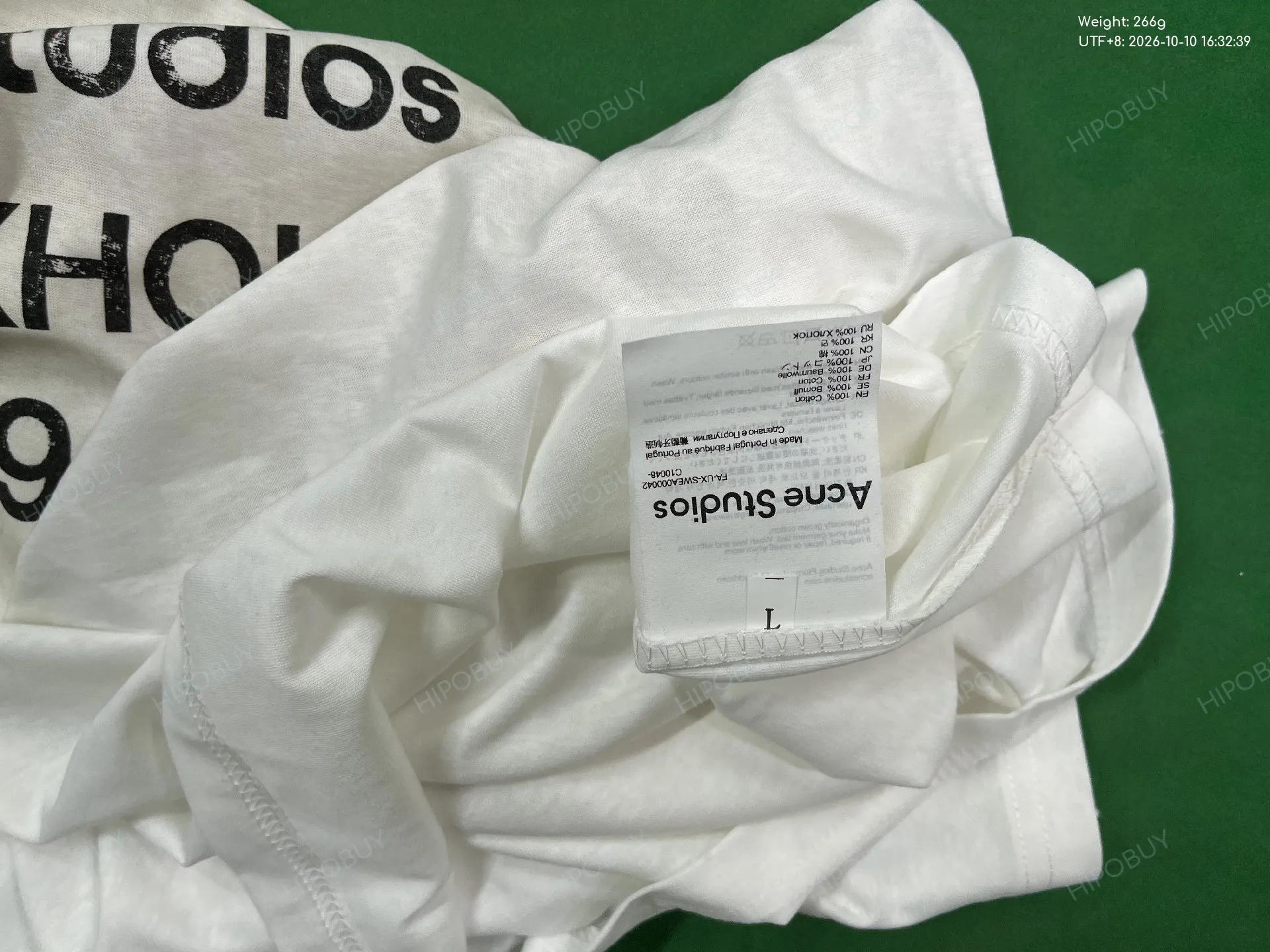 Foto QC 1 de Acne Studios Sprayed 1996 Logo Long Sleeve T-shirt Cornflower Blue