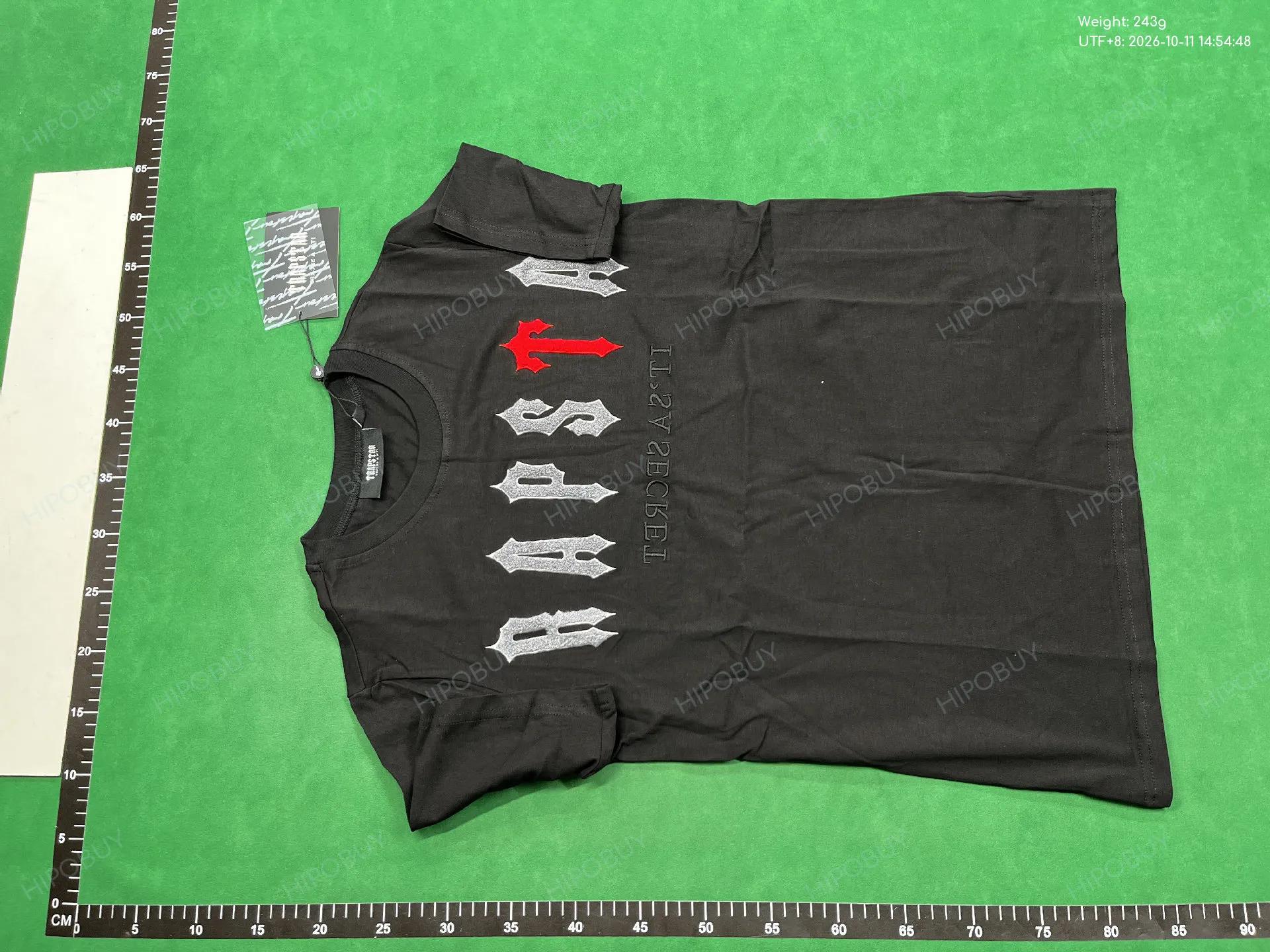 Foto QC 6 de Trapstar Ed Hardy T-shirt Embroidered T Logo White