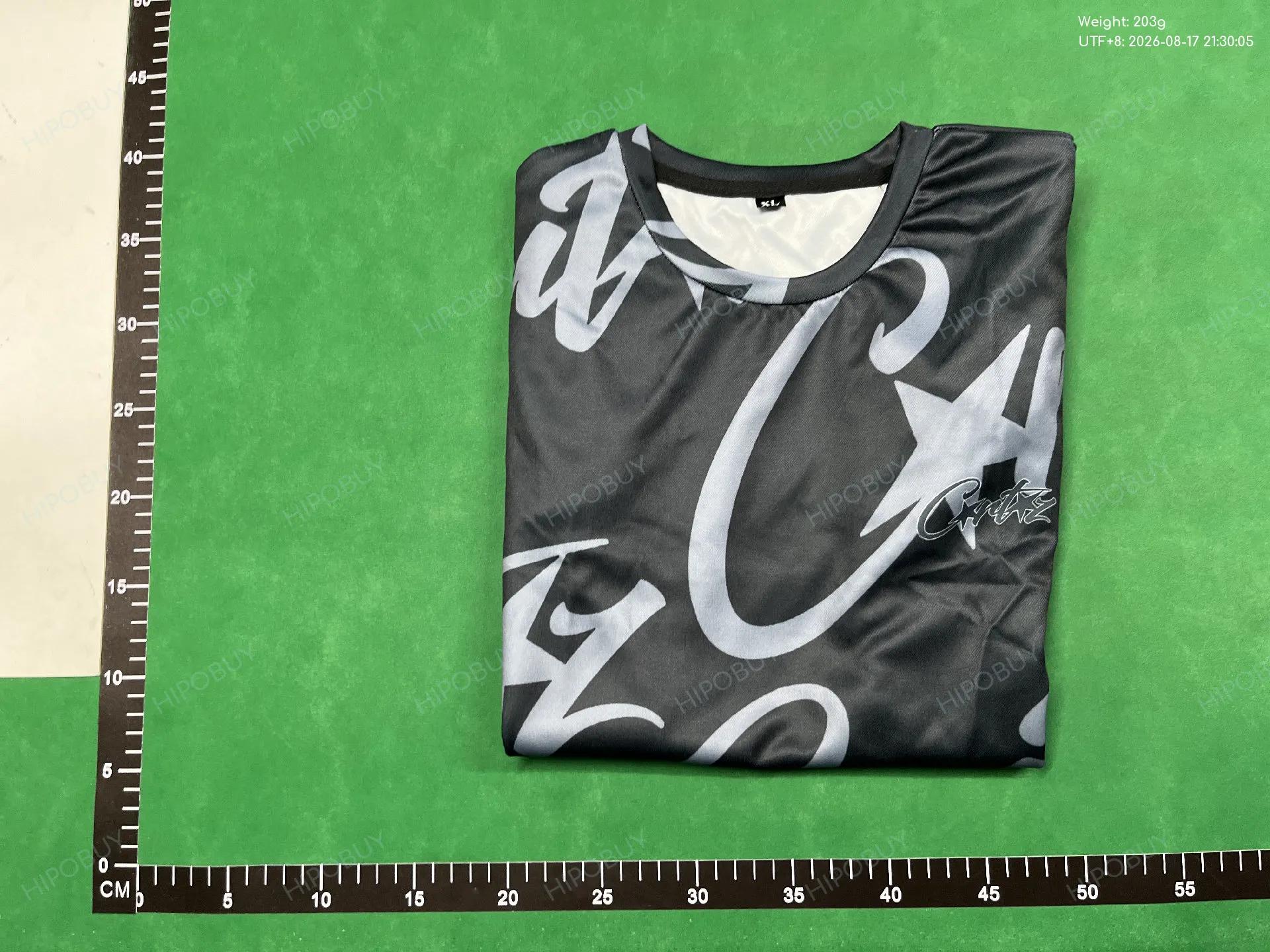 Foto QC 8 de Corteiz Alcatraz T-shirt Star All Over Print Black