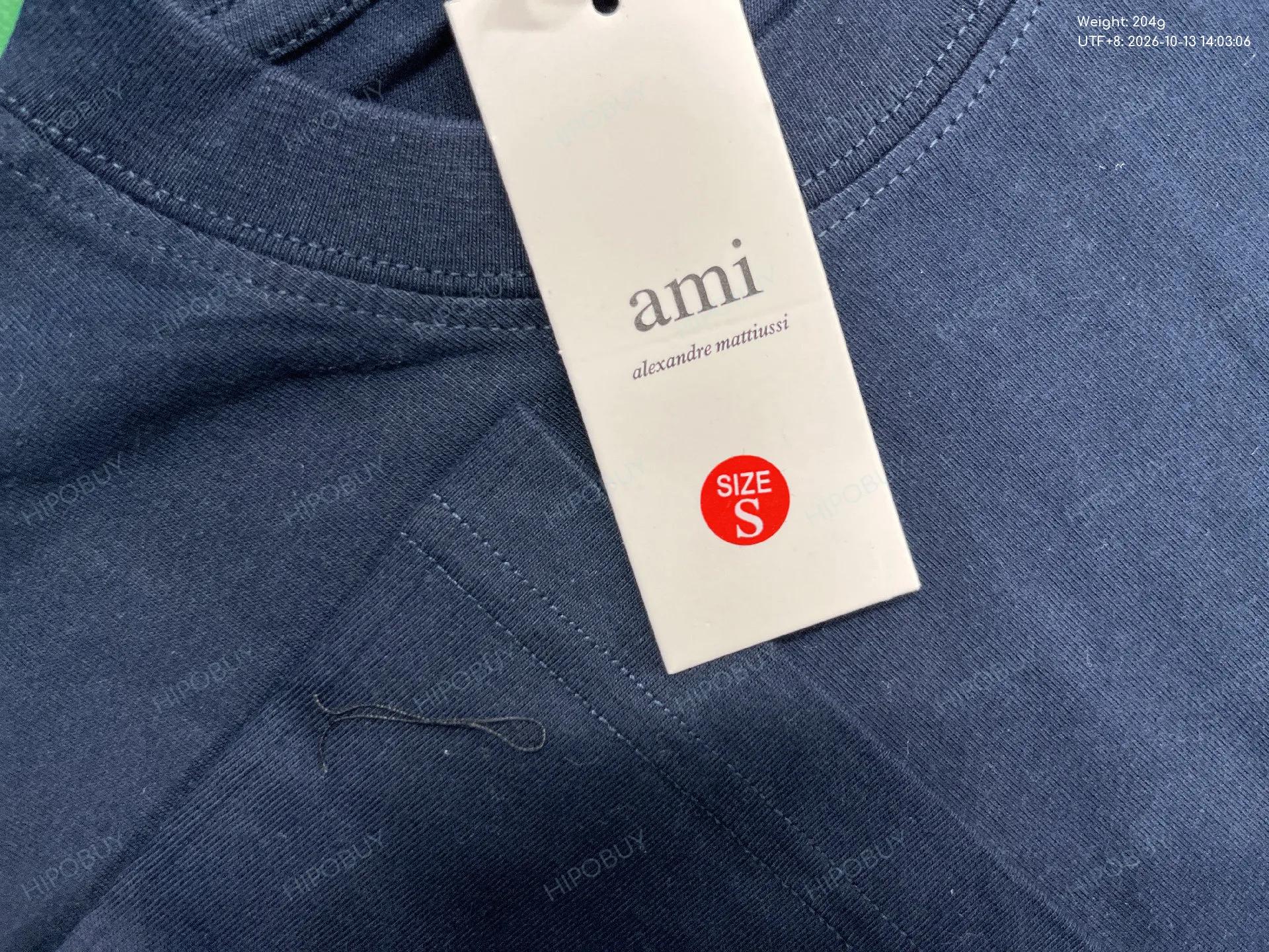 Foto QC 5 de AMI Paris Ami de Coeur Pocket T-shirt White