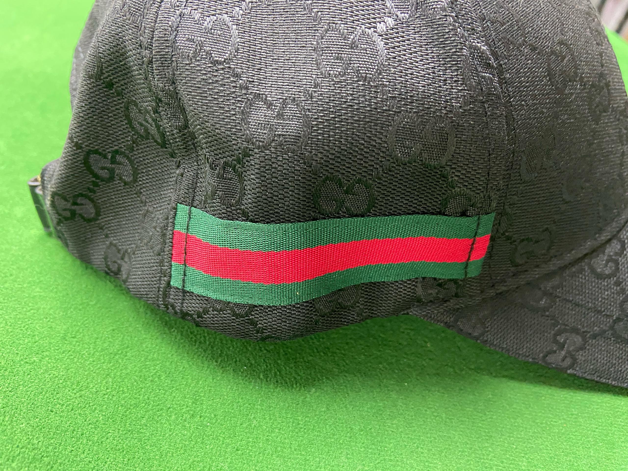 Foto QC 1 de Gucci Horsebit GG Canvas Bucket Hat Black