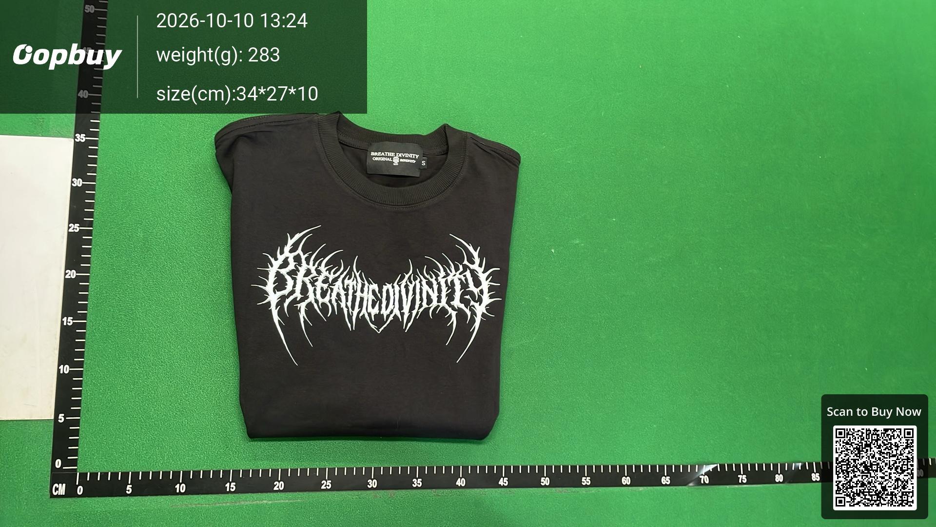 Foto QC 8 de Breathedivinity Gothic Logo T-shirt Black