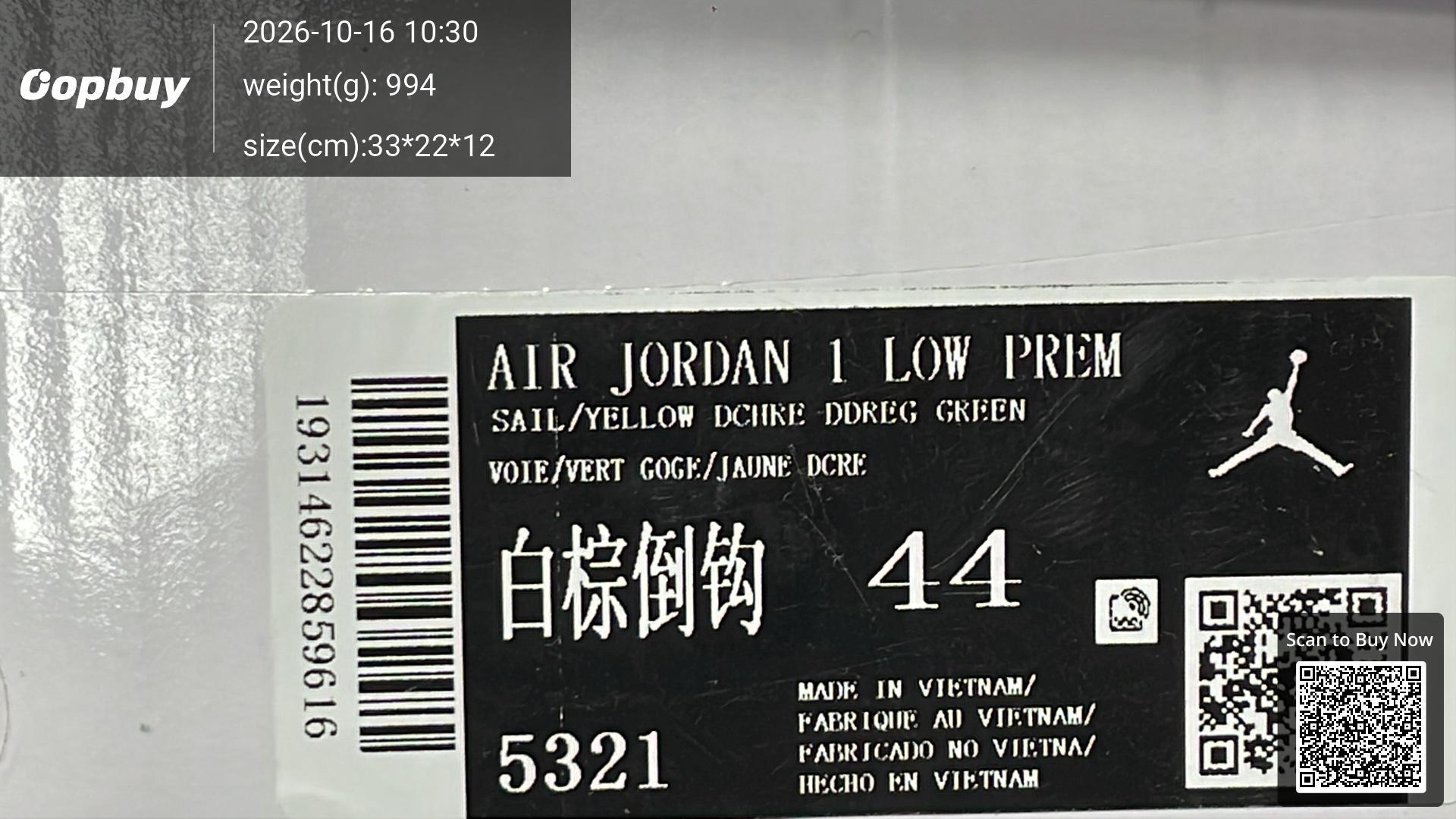 Foto QC 2 de Jordan 1 Retro Low OG SP Travis Scott Black Phantom DM7866-001
