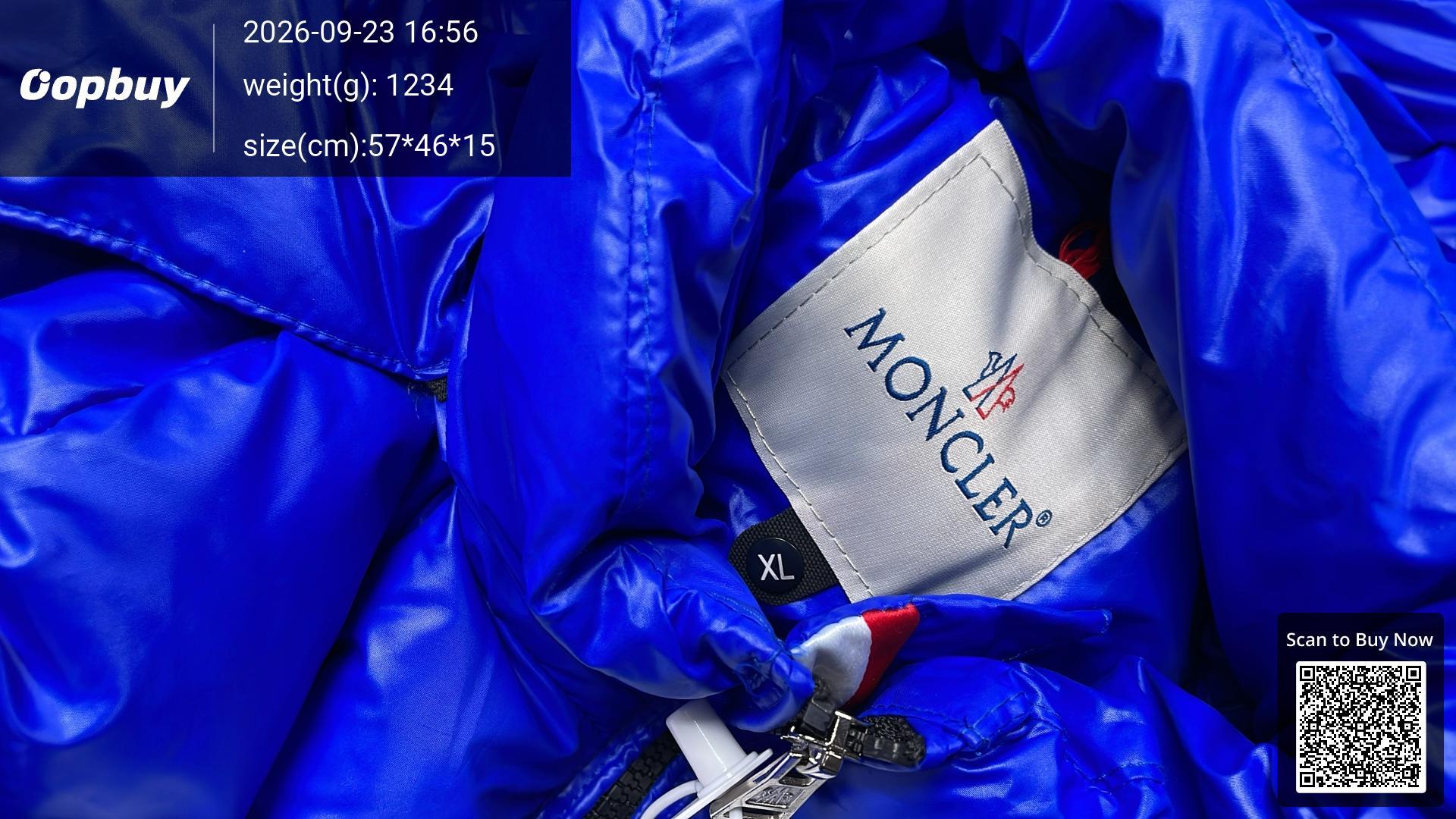 Foto QC 5 de Moncler Spider-Man Violier Short Down Jacket Black