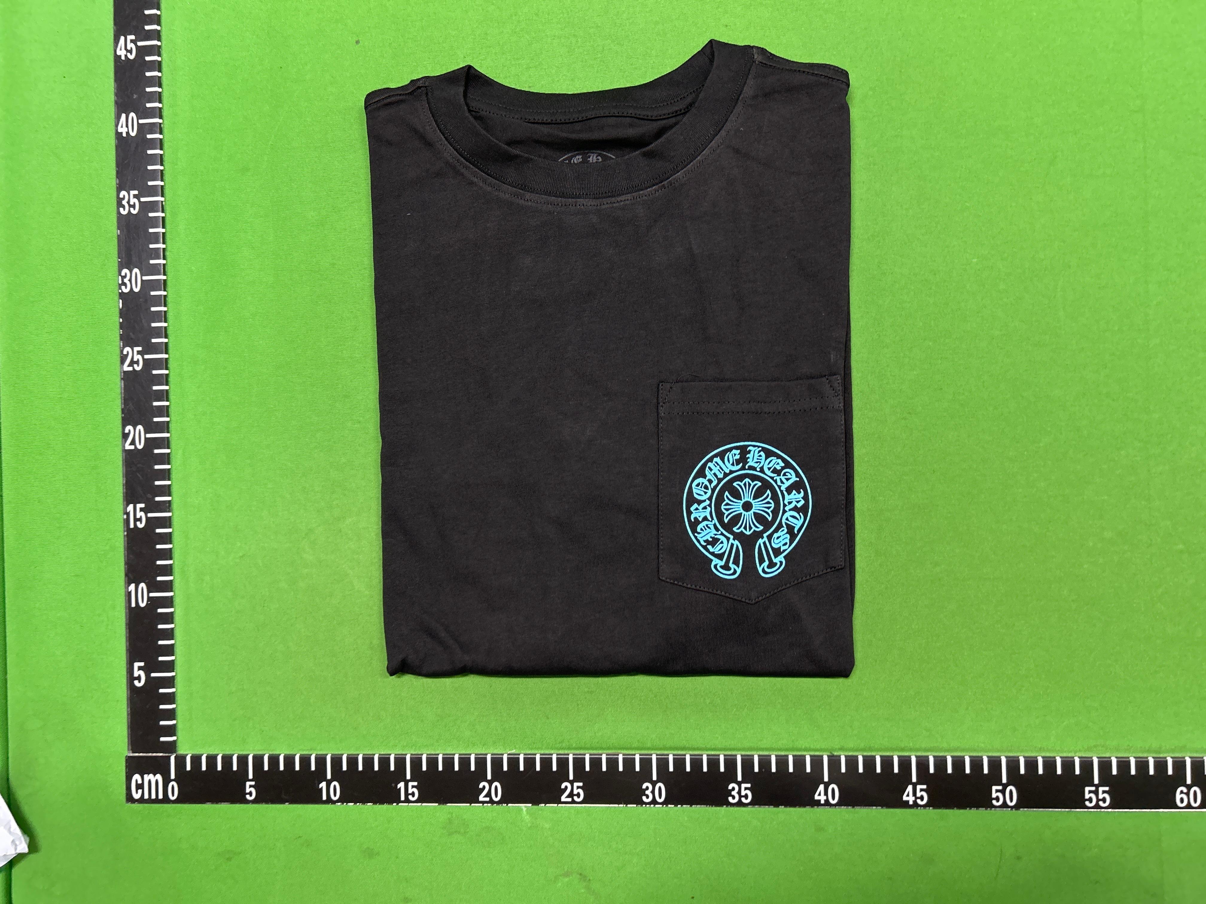 Foto QC 5 de Chrome Hearts Horseshoe Raglan T-shirt White Blue