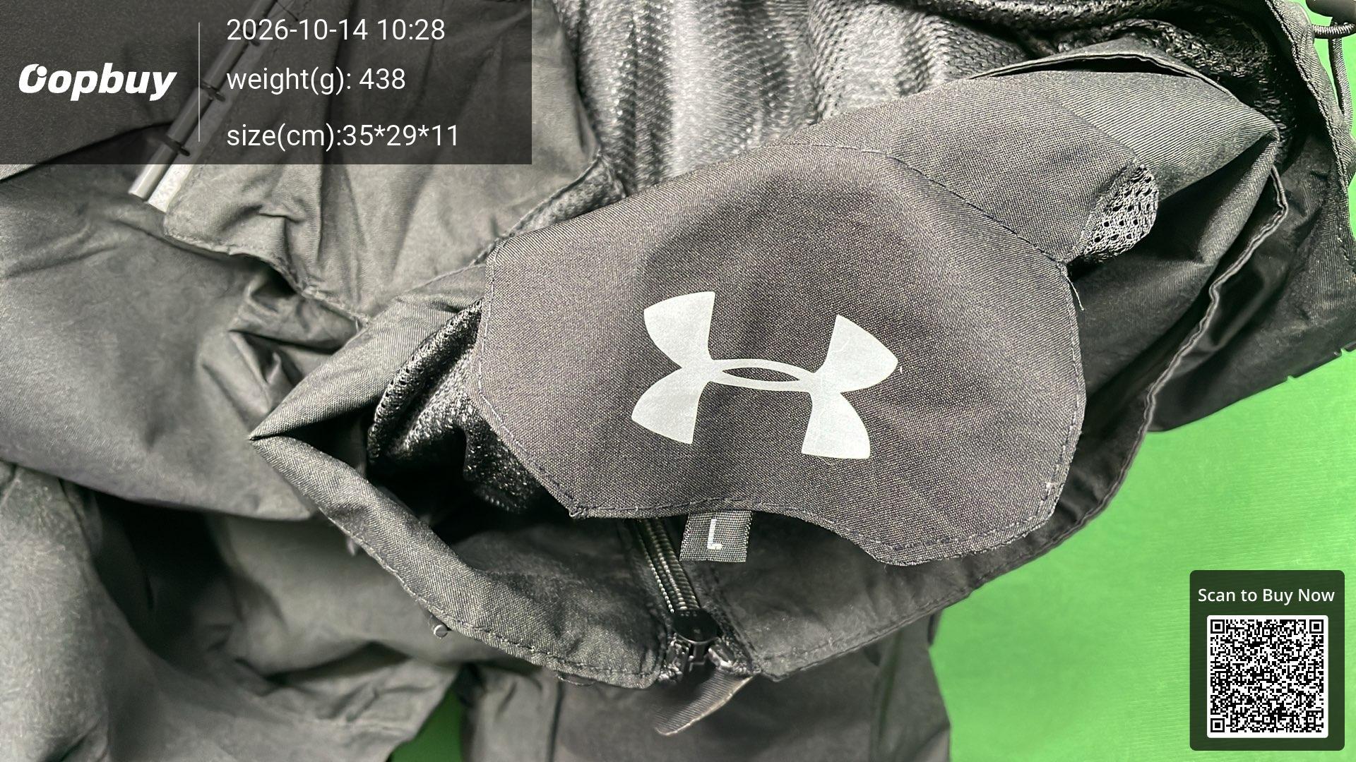 Foto QC 4 de Under Armour Waterproof Windbreaker Jacket Grey