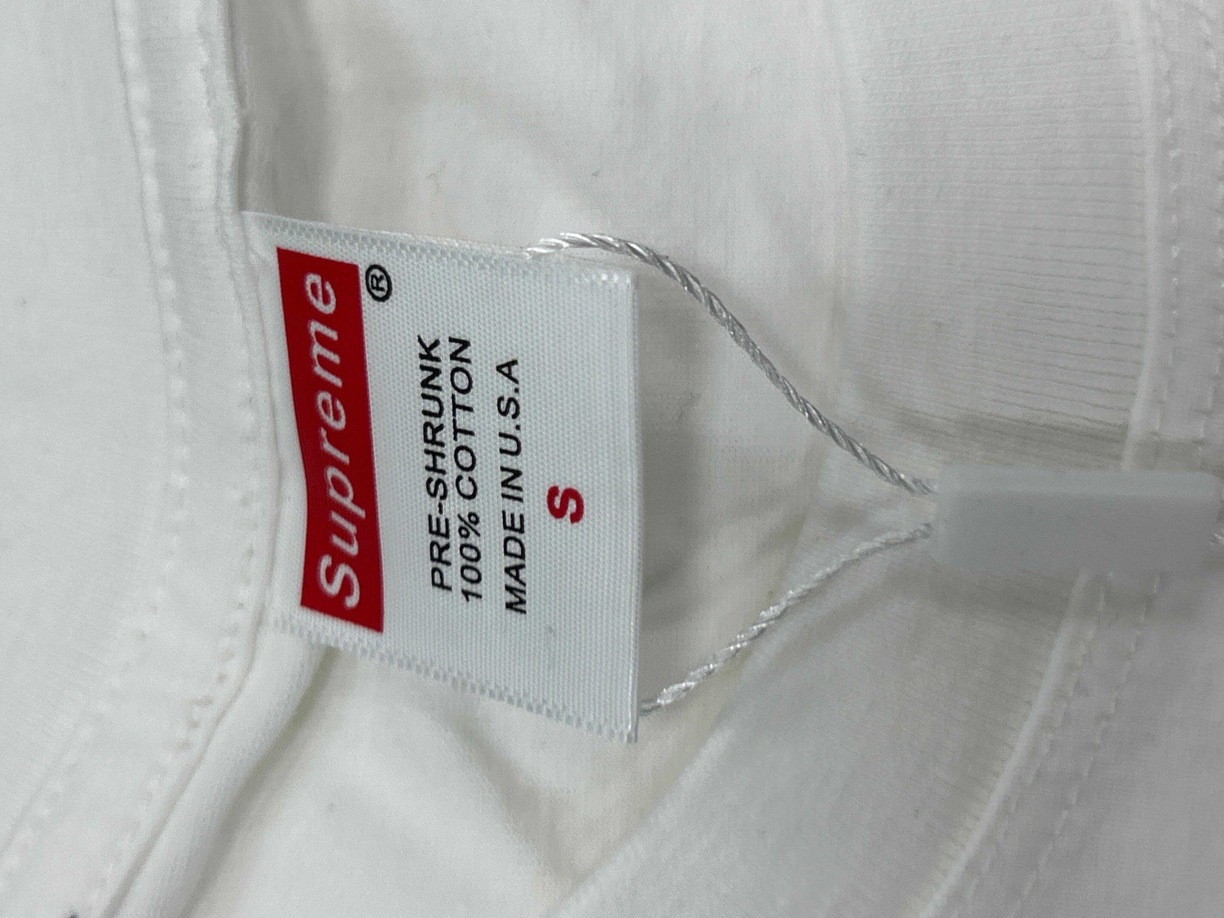 Foto QC 6 de Supreme American Flag Box Logo T-shirt Grey