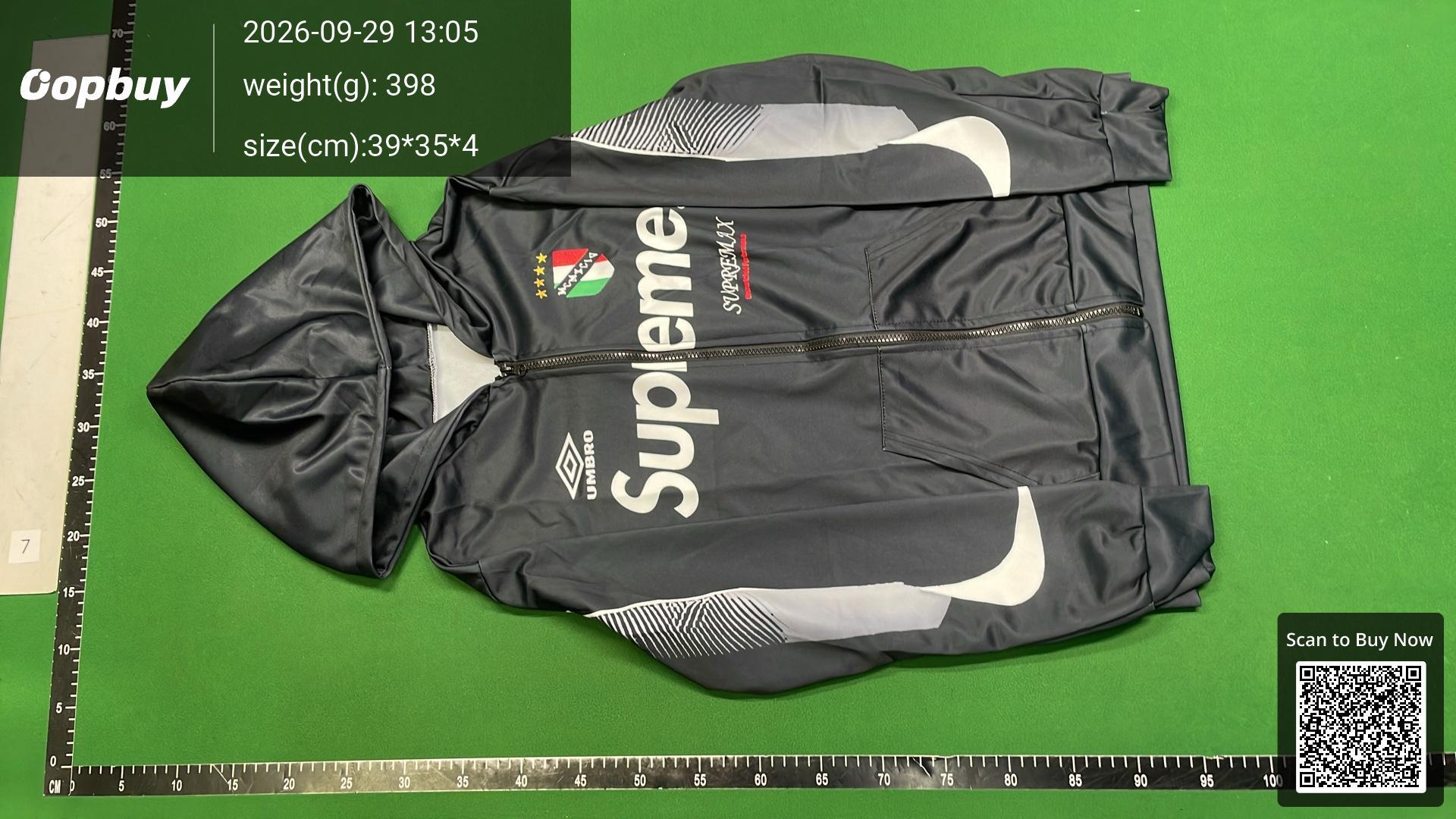 Foto QC 2 de Supreme Umbro Track Jacket Hooded Black