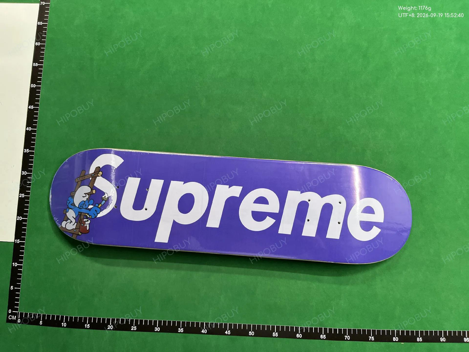 Foto QC 2 de Supreme Louis Vuitton Monogram 2000 Release Brown Wood Skateboard Deck
