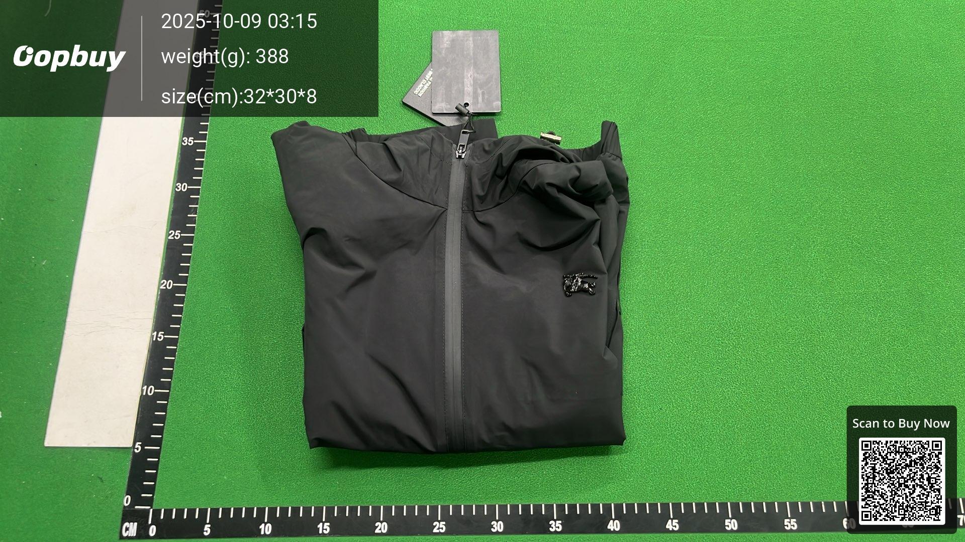 Foto QC 8 de Burberry Knight Windbreaker Jacket Black