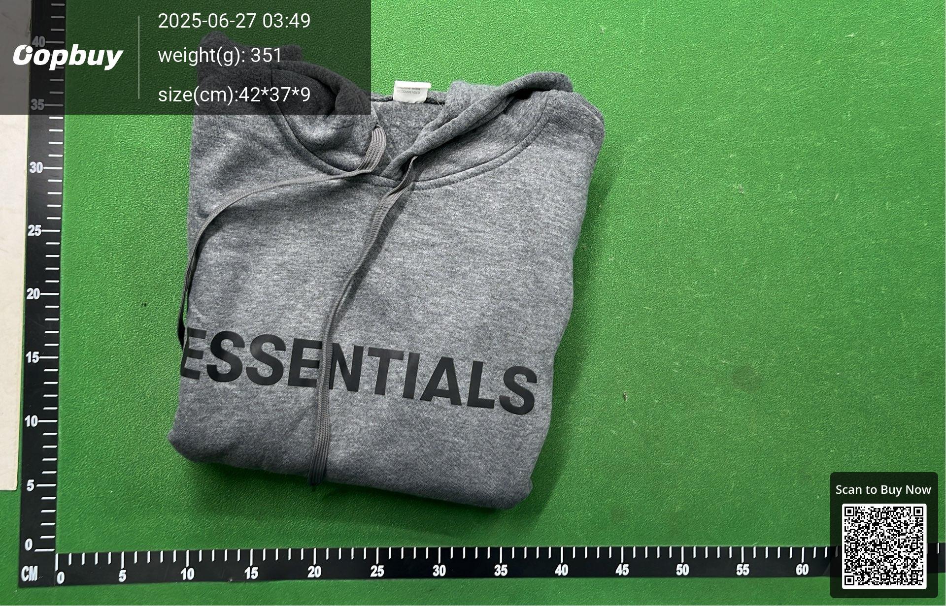 Foto QC 7 de Fear of God Essentials Essentials Logo Hoodie Tan