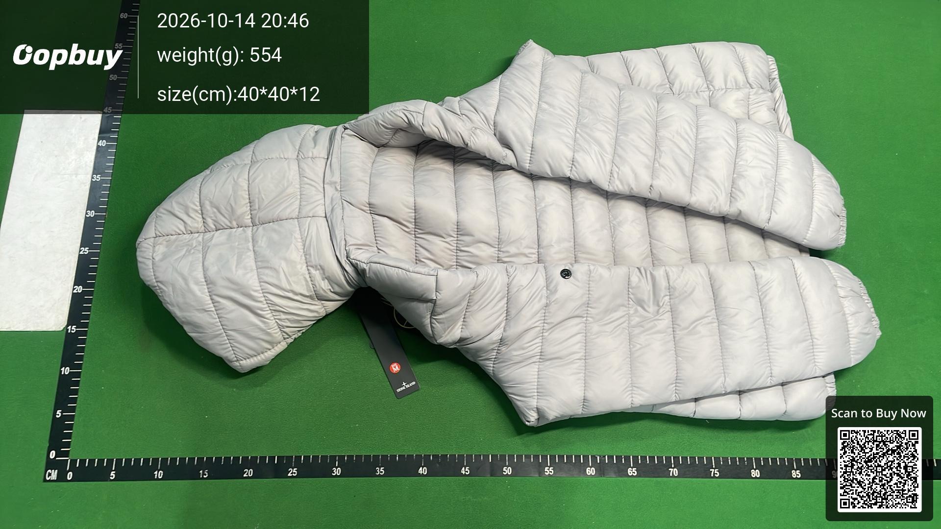 Foto QC 6 de Stone Island Hooded Puffer Jacket Black