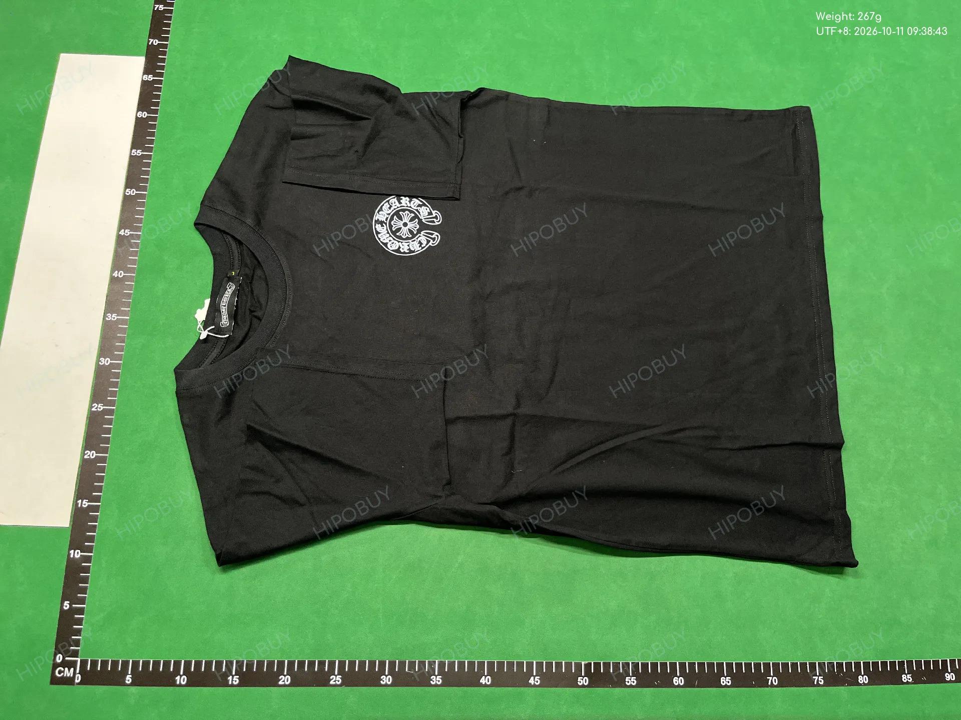 Foto QC 2 de Chrome Hearts T-shirt Horseshoe Logo Luminous Black