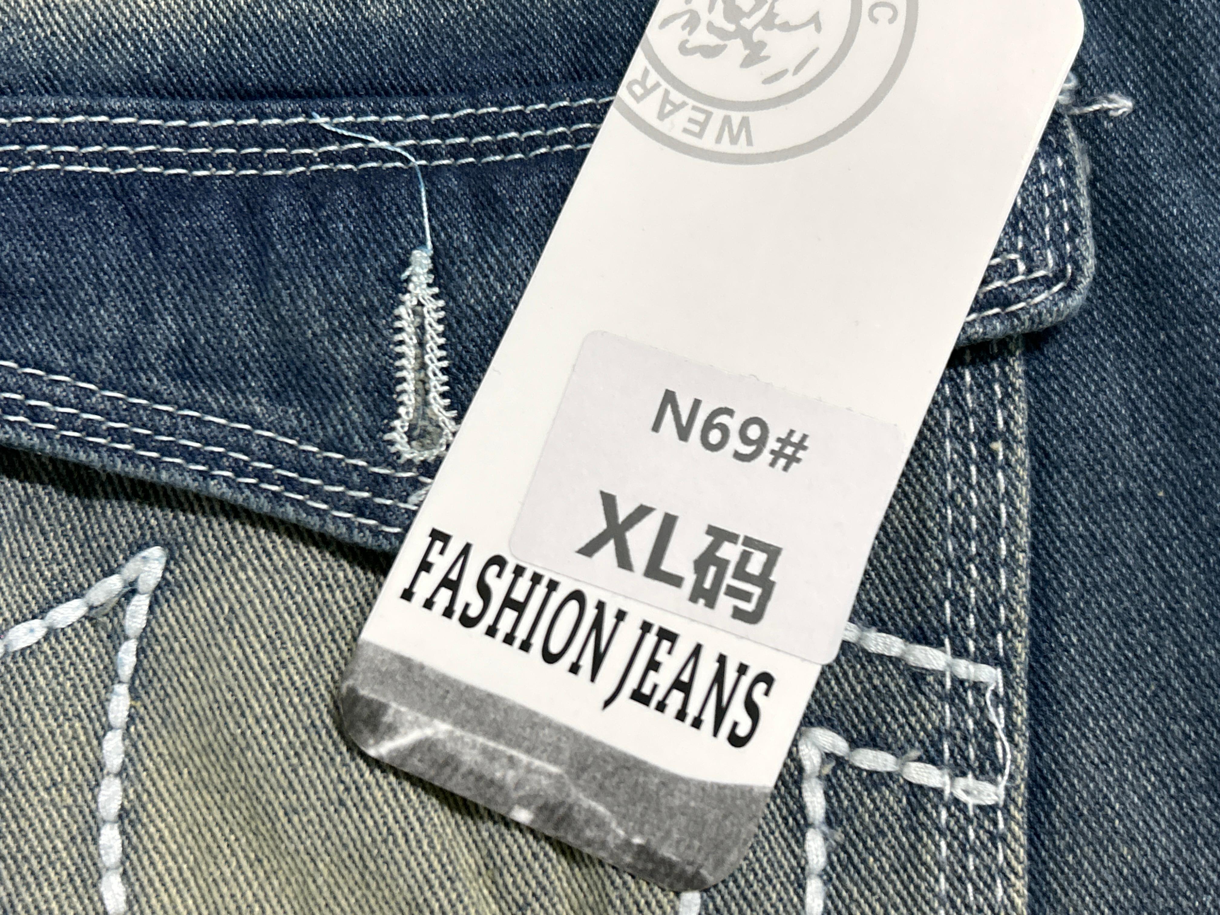 Foto QC 2 de True Religion Jeans Straight White Stitch Black