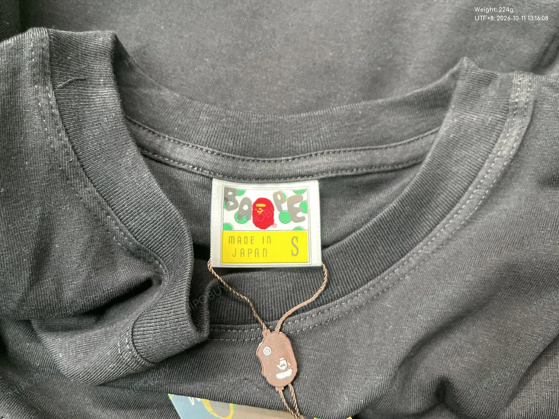 Foto QC 1 de BAPE College T-shirt Small Ape Head Black