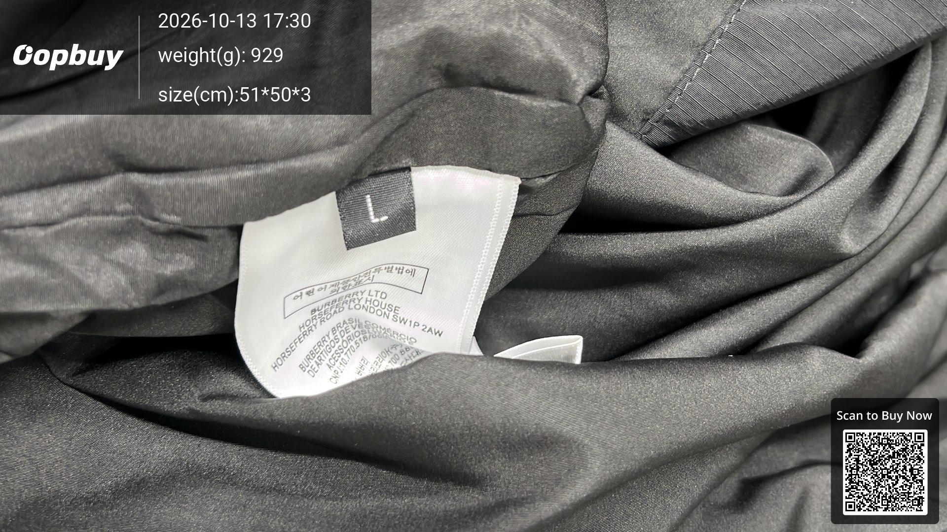 Foto QC 1 de Burberry Knight Windbreaker Jacket Black