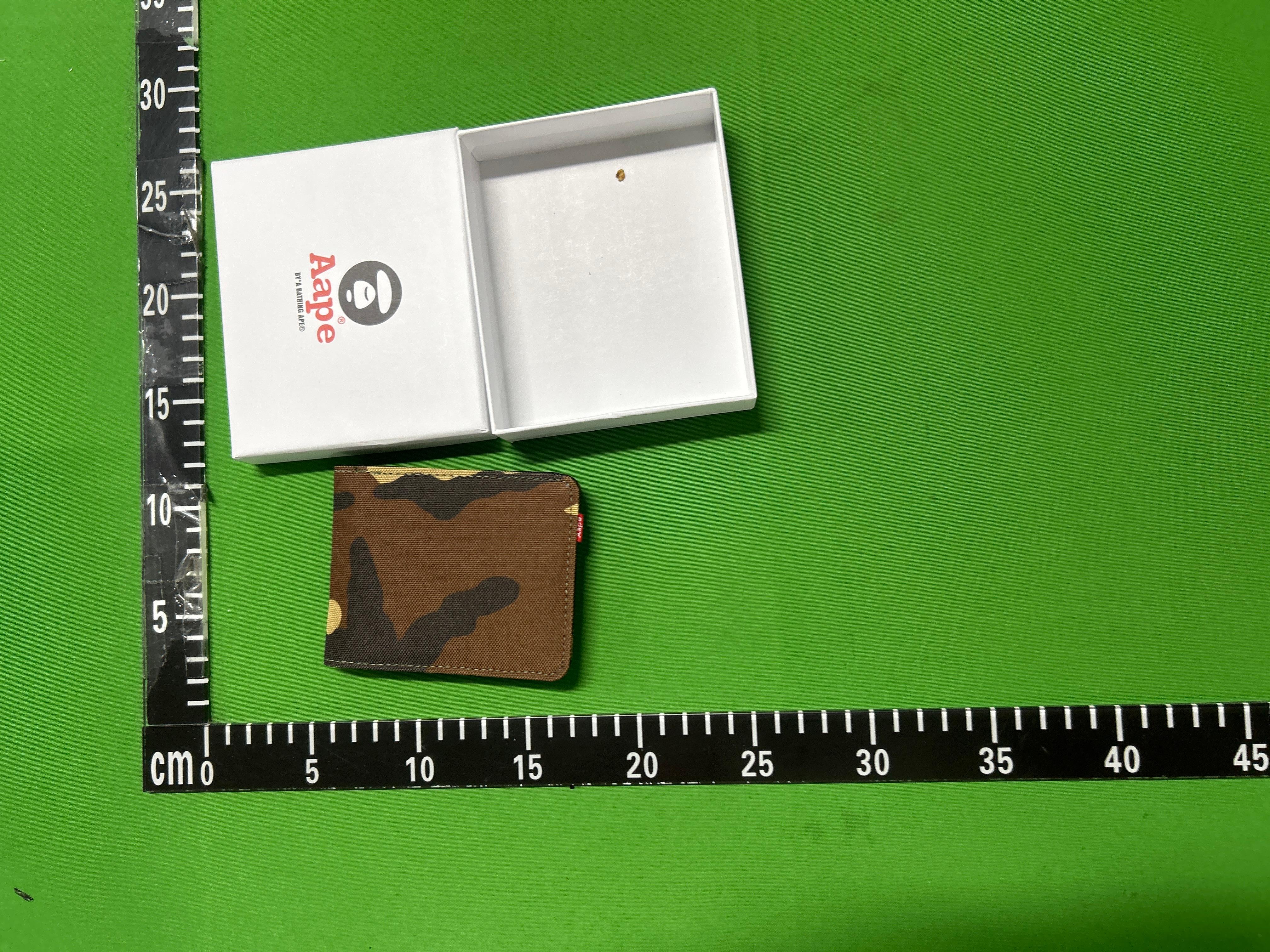 Foto QC 1 de AAPE By A Bathing Ape Moon Face Bifold Wallet Canvas Black