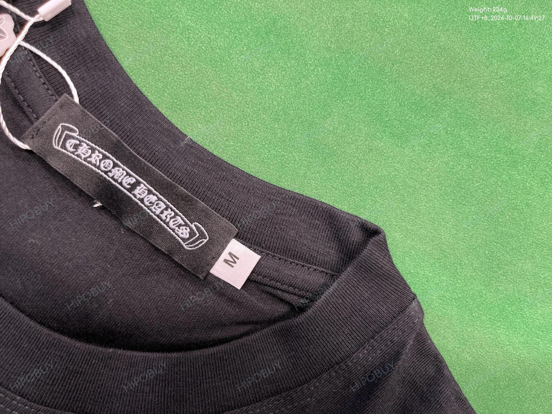 Foto QC 5 de Chrome Hearts T-shirt Horseshoe Logo Luminous Black
