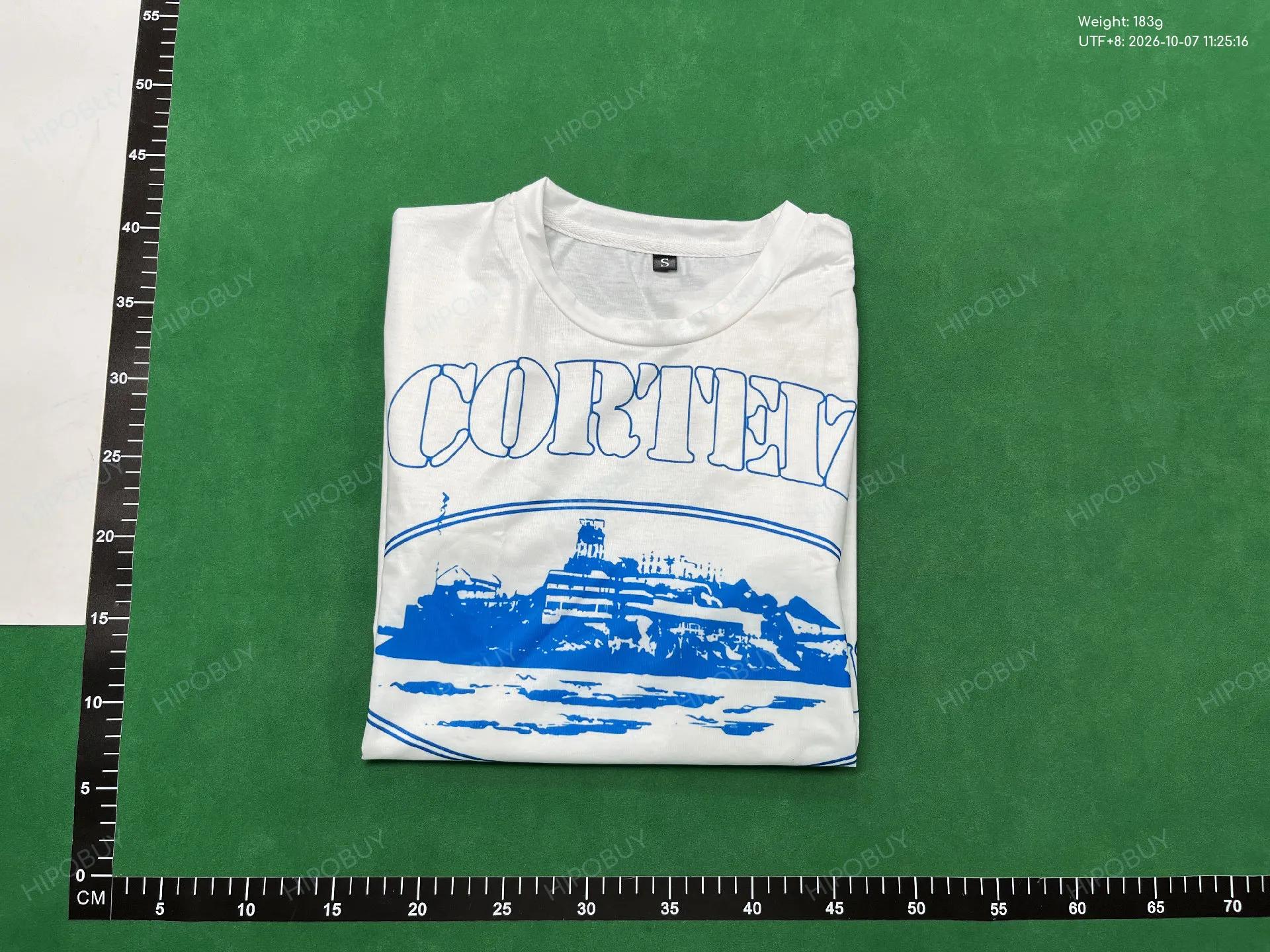 Foto QC 4 de Corteiz Alcatraz T-shirt Rules The World Black Light Blue