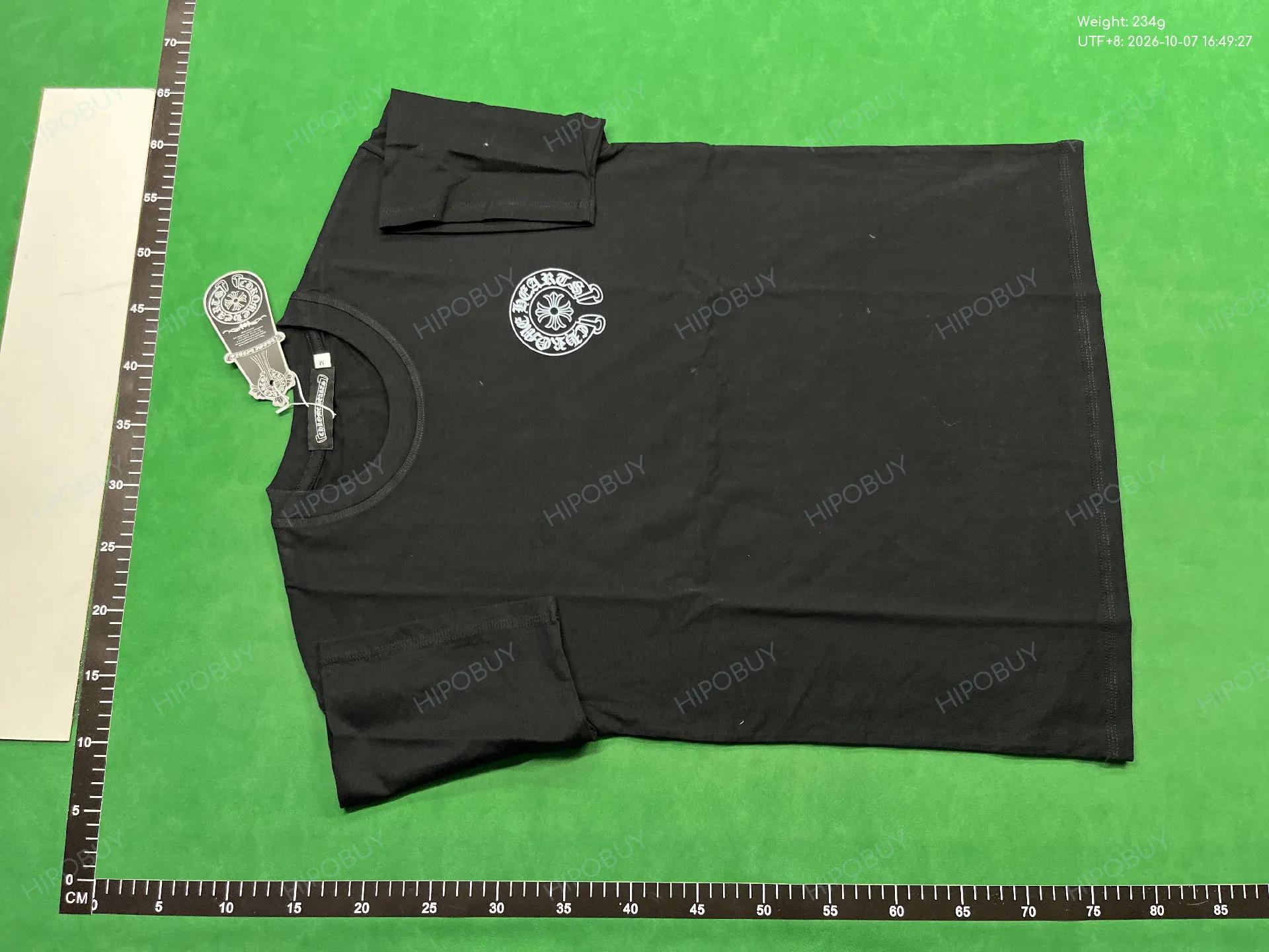 Foto QC 6 de Chrome Hearts T-shirt Horseshoe Logo Luminous Black