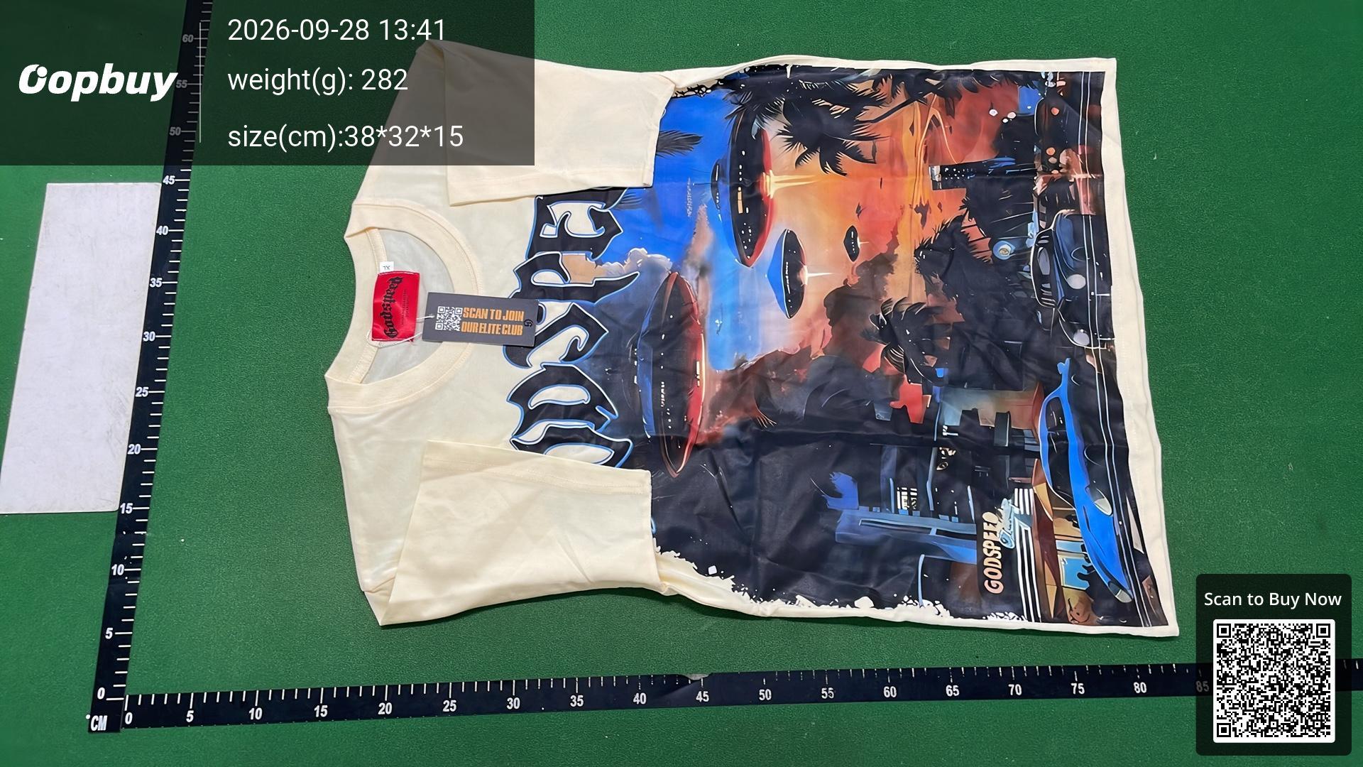 Foto QC 8 de Godspeed Rose Street Graphic T-shirt White