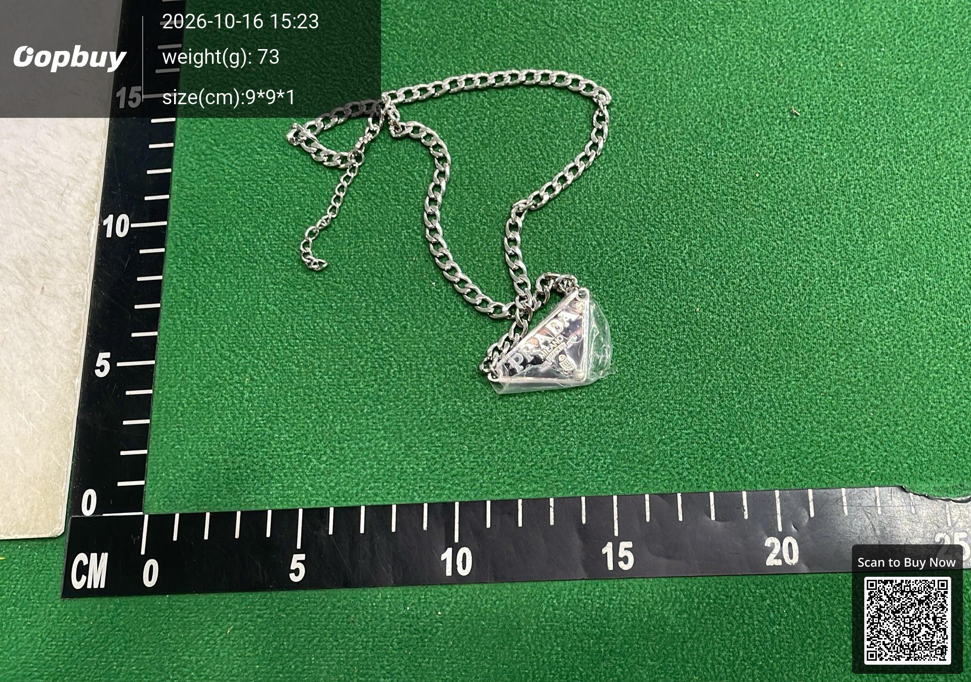 Foto QC 6 de Prada Symbole Necklace Metal Turquoise