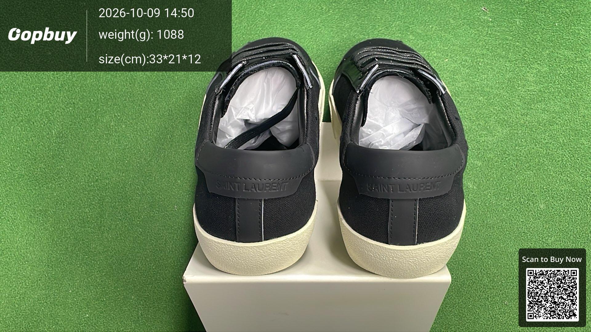Foto QC 3 de Saint Laurent Court Classic SL/06 Leather Low White Pearl Blue