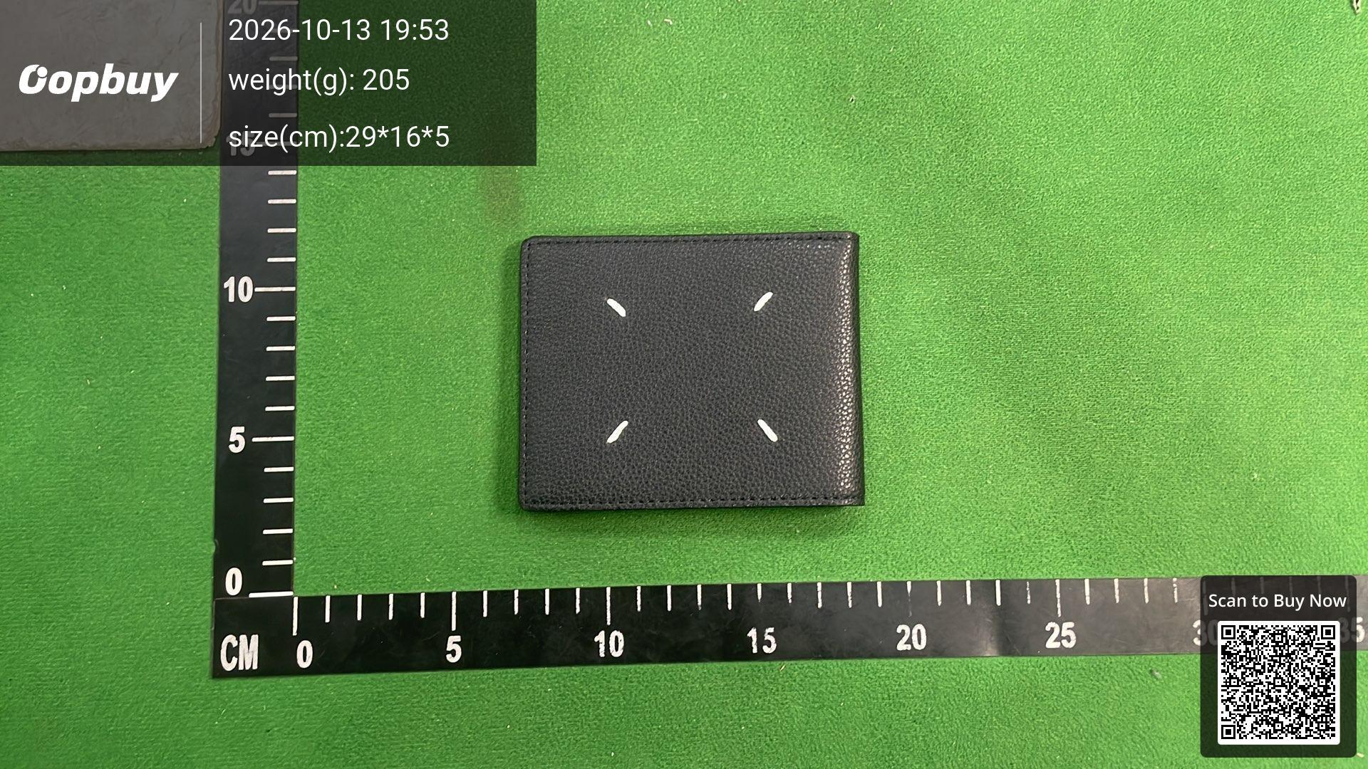 Foto QC 8 de Maison Margiela Four Stitches Bifold Wallet Grained Leather Black