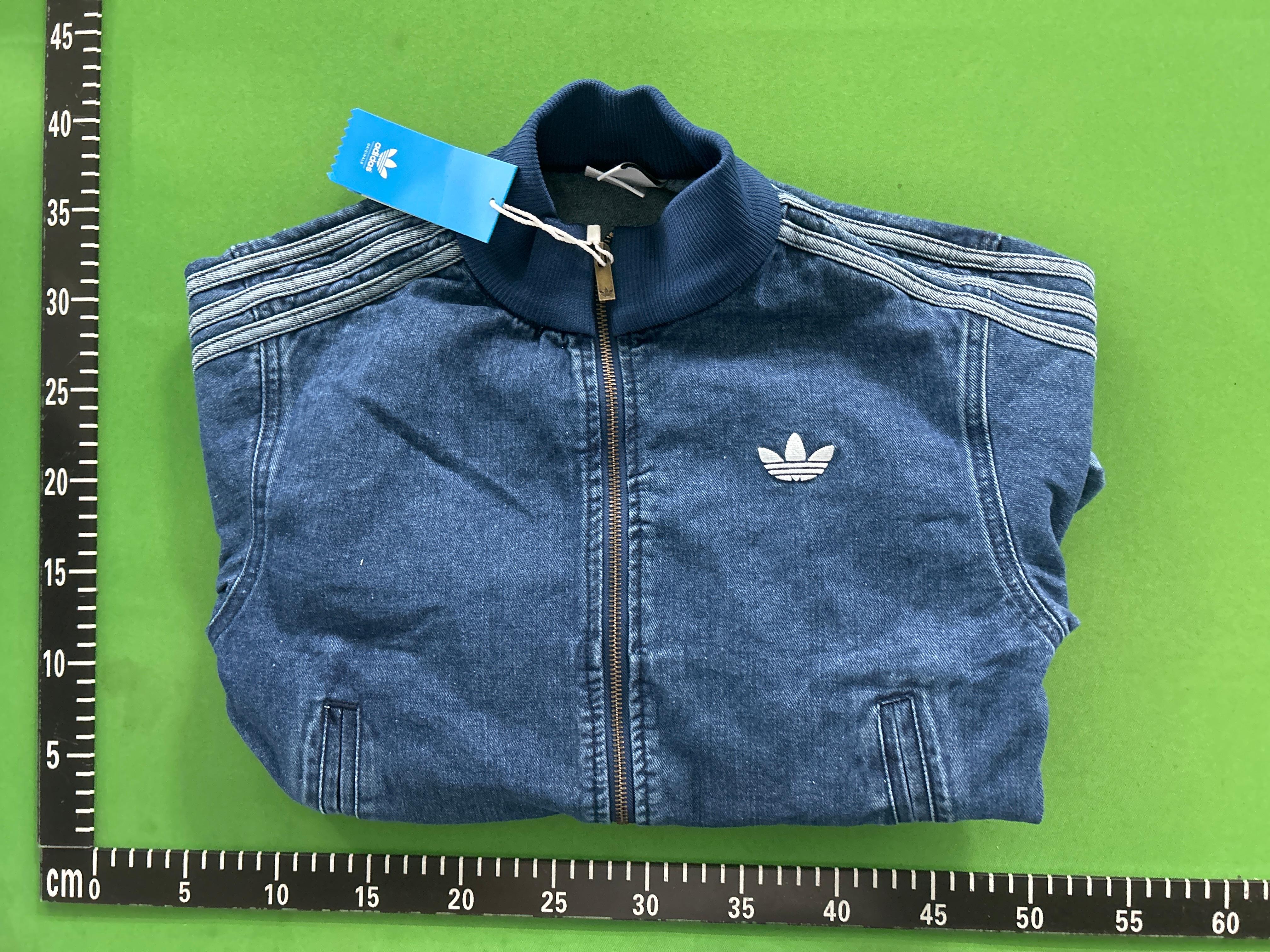Foto QC 5 de adidas Originals Adicolor Cropped Denim Track Jacket Washed Grey Denim