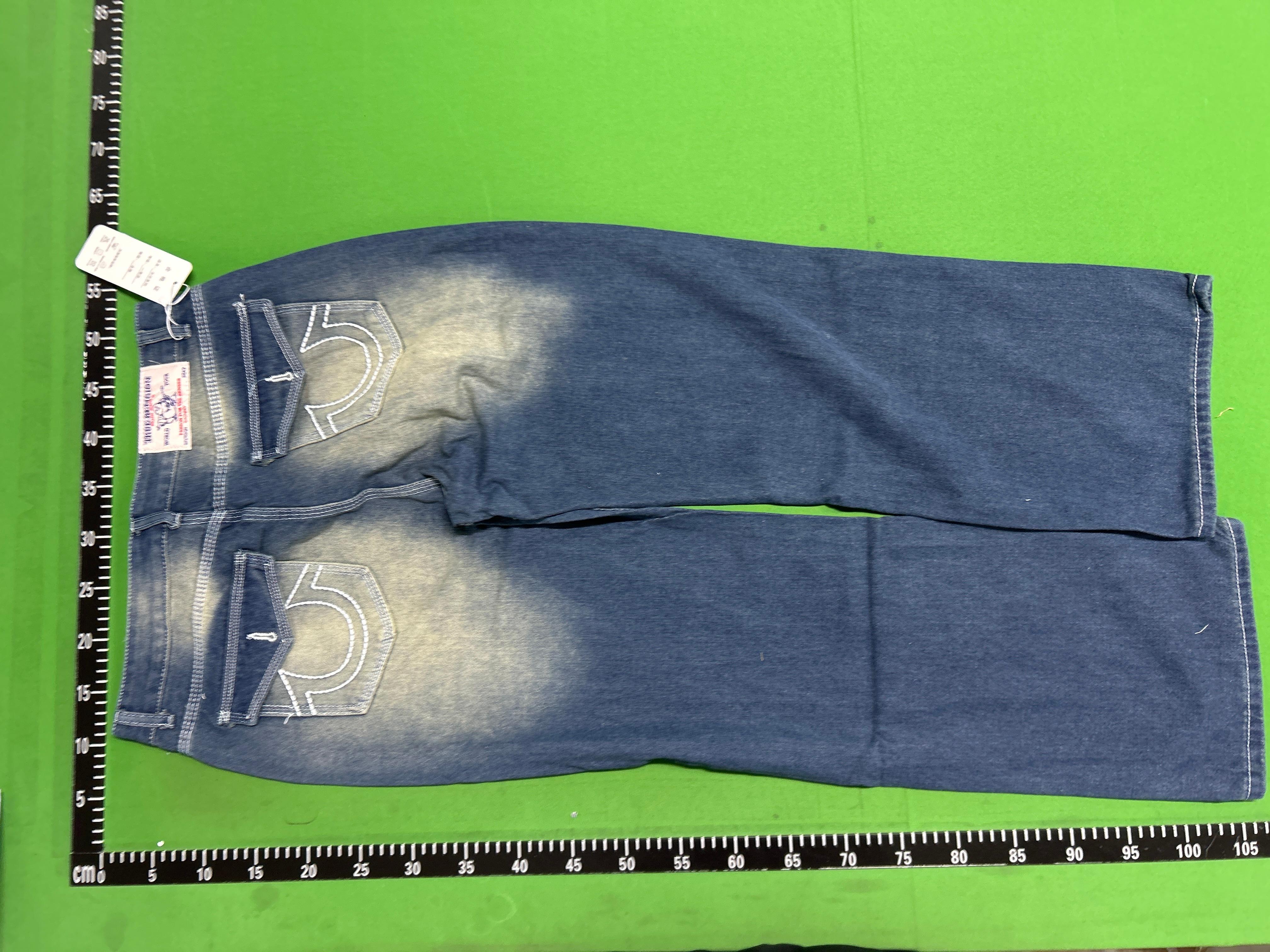 Foto QC 4 de True Religion Jeans Straight White Stitch Black