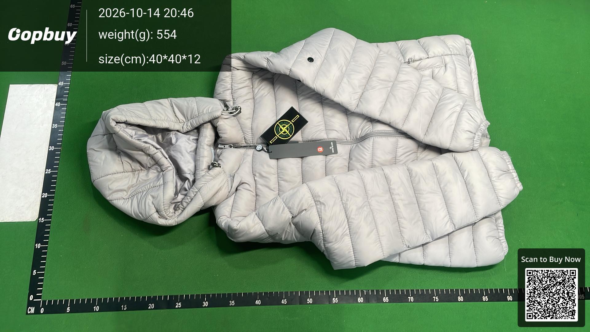 Foto QC 5 de Stone Island Hooded Puffer Jacket Black