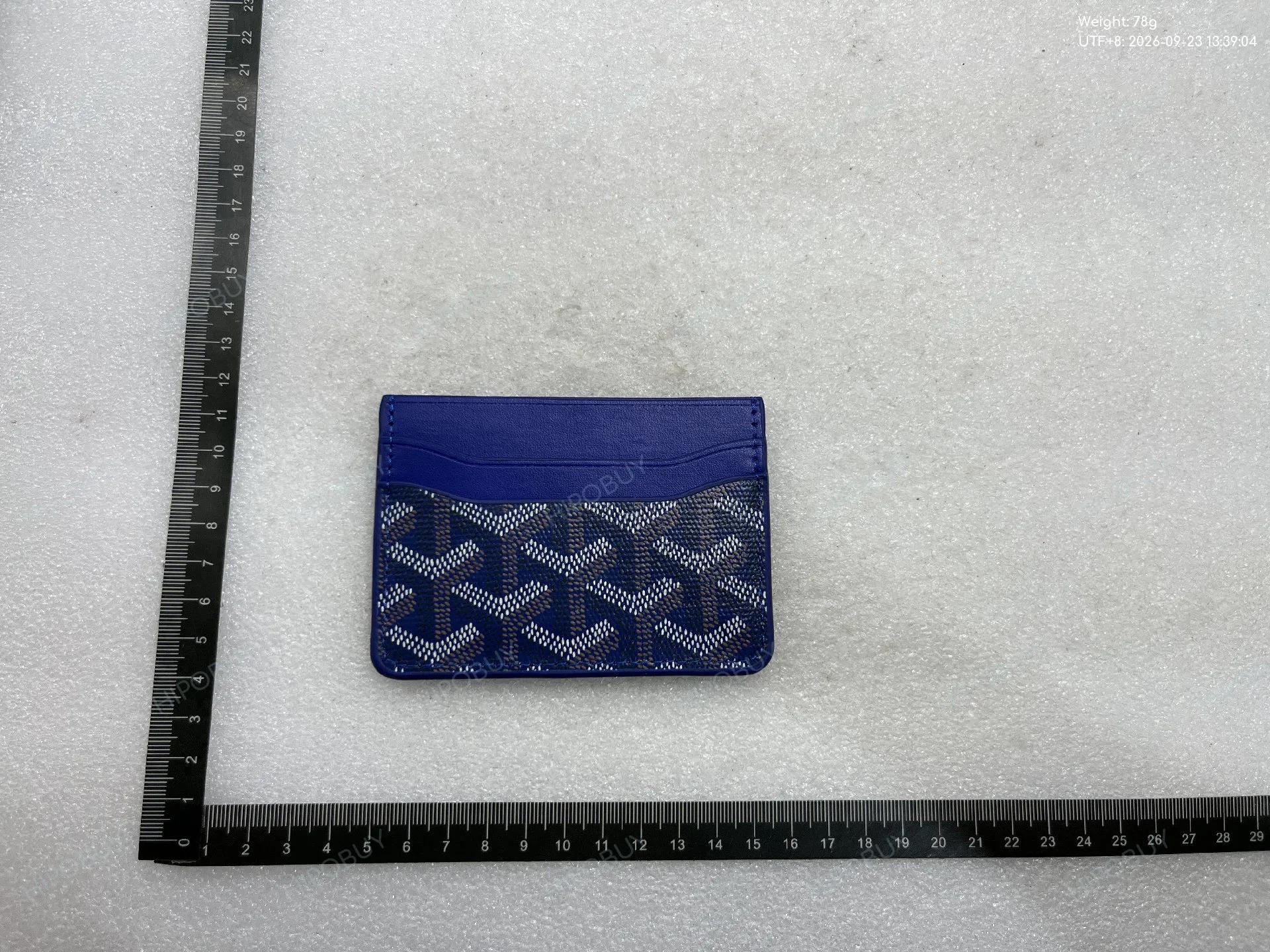 Foto QC 2 de Goyard Matignon GM Wallet Goyardine Blue