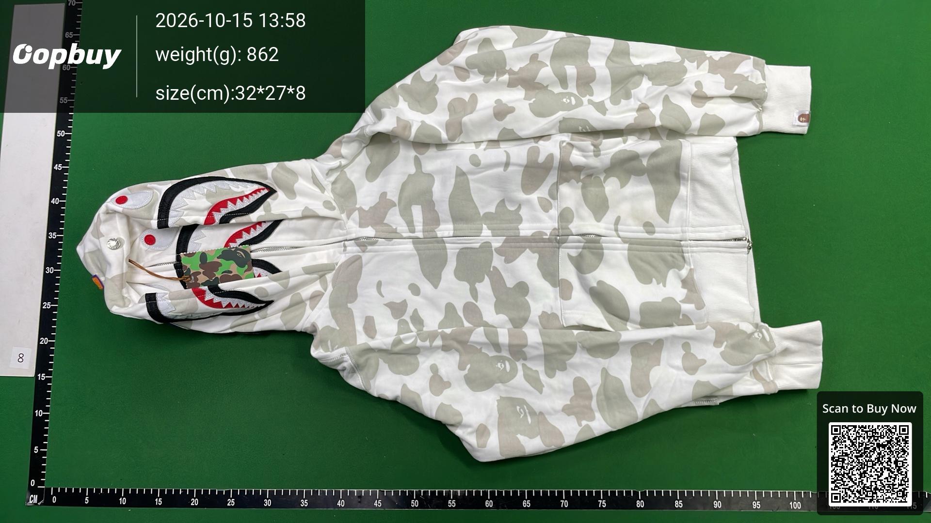 Foto QC 6 de BAPE Inter Miami CF x Messi Shark Full Zip Hoodie Black