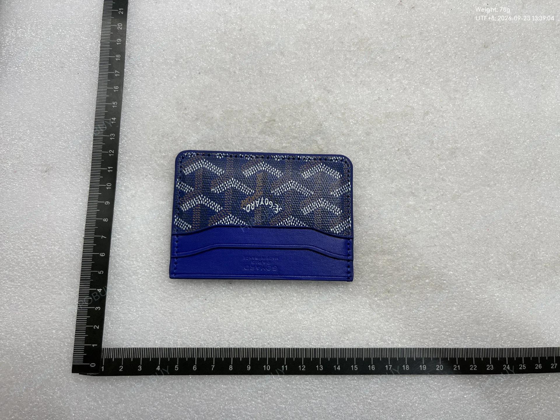 Foto QC 1 de Goyard Matignon GM Wallet Goyardine Blue
