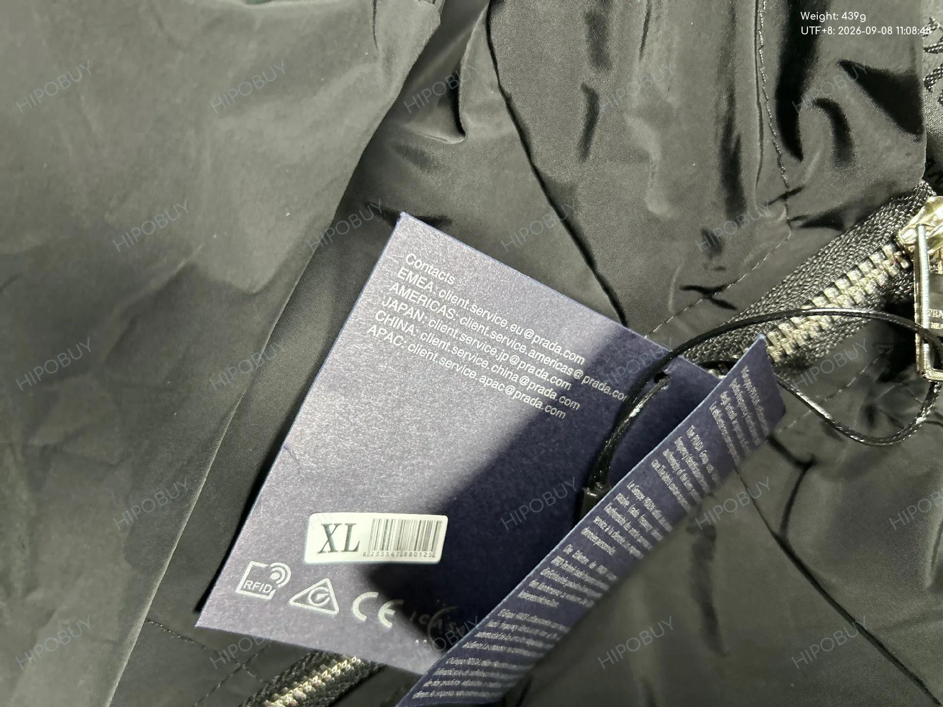 Foto QC 5 de Louis Vuitton Damier Windbreaker Jacket Marque L. Vuitton Deposee Black