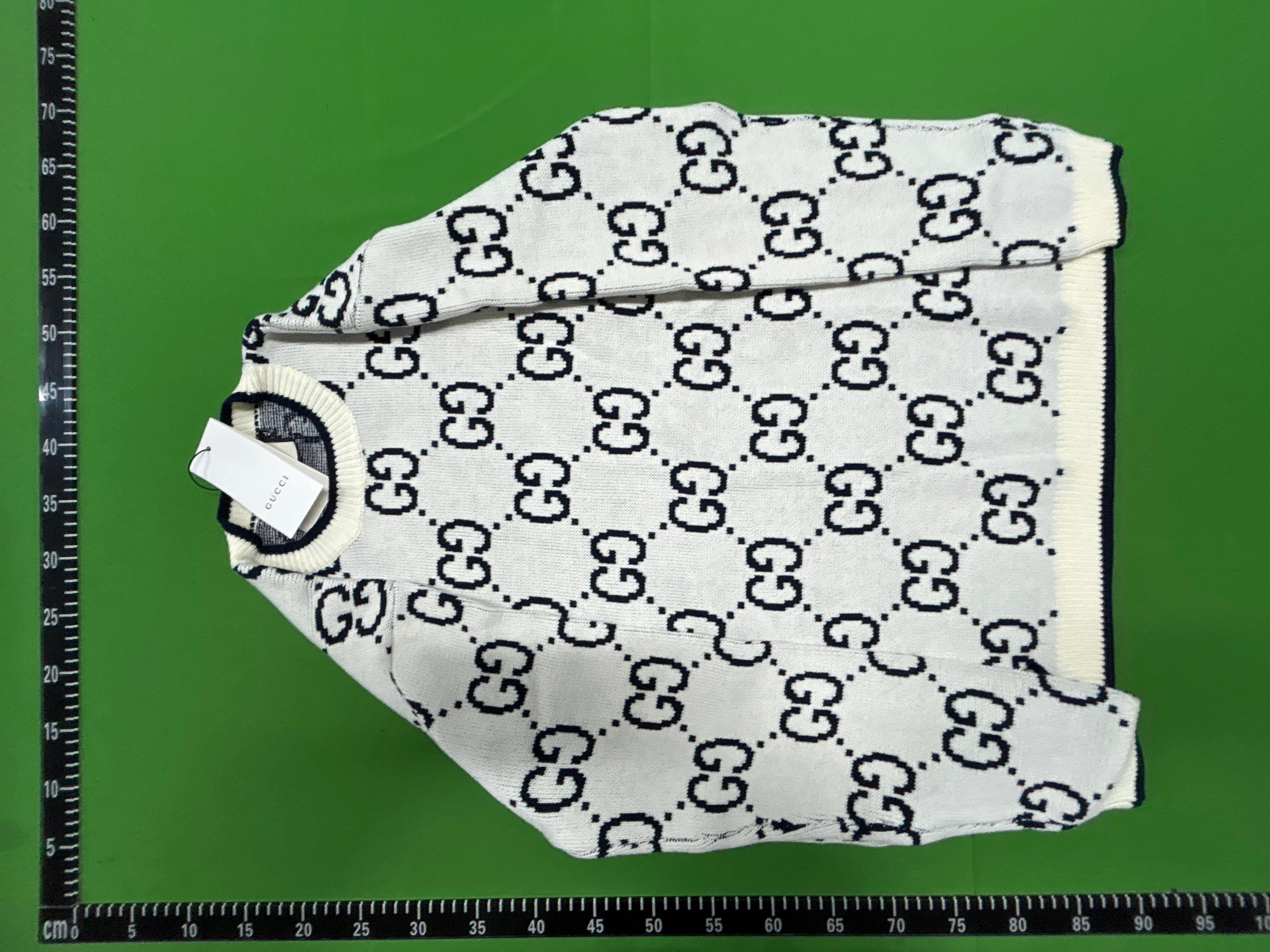 Foto QC 7 de Gucci Crewneck Sweater GG Logo Gradient Red Black