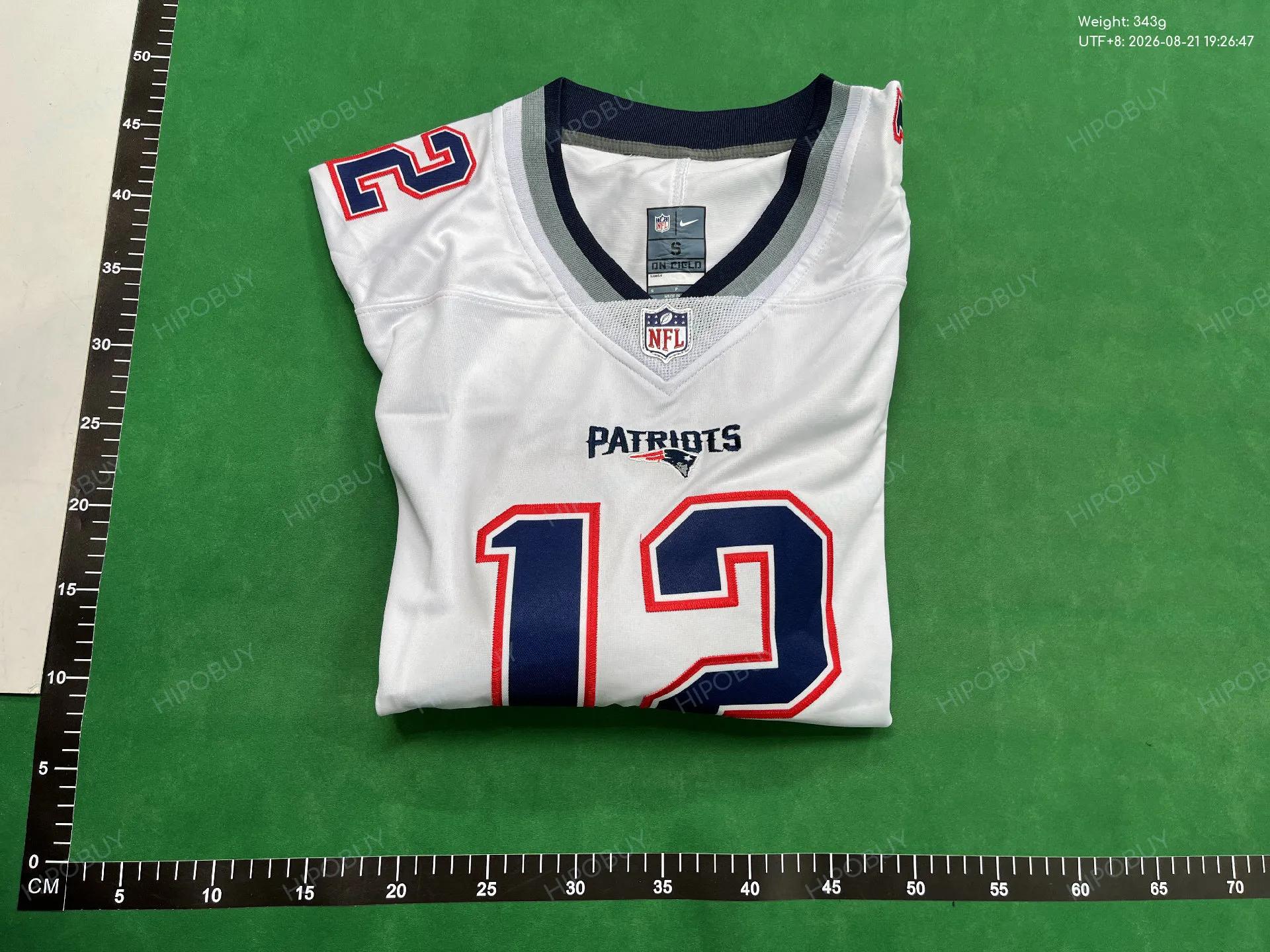 Foto QC 4 de NFL x New England Patriots Retro 2000 Tom Brady #12 Home Jersey Navy