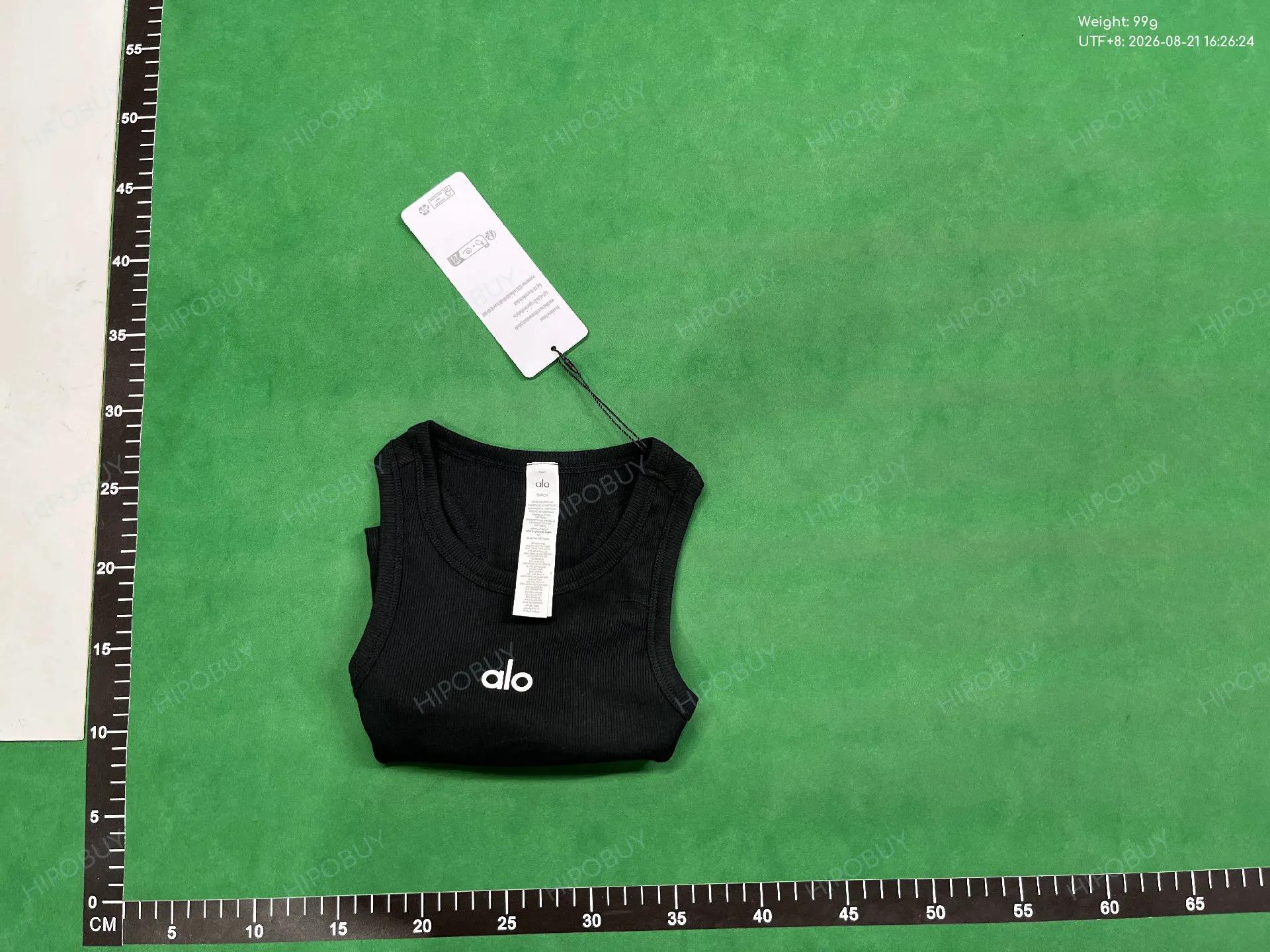 Foto QC 4 de Alo Yoga Ribbed High Neck Cropped Tank Black