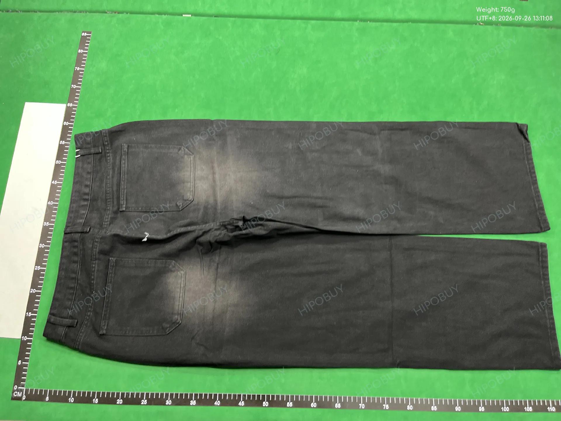 Foto QC 7 de Unbranded Jeans Baggy Letter Print White