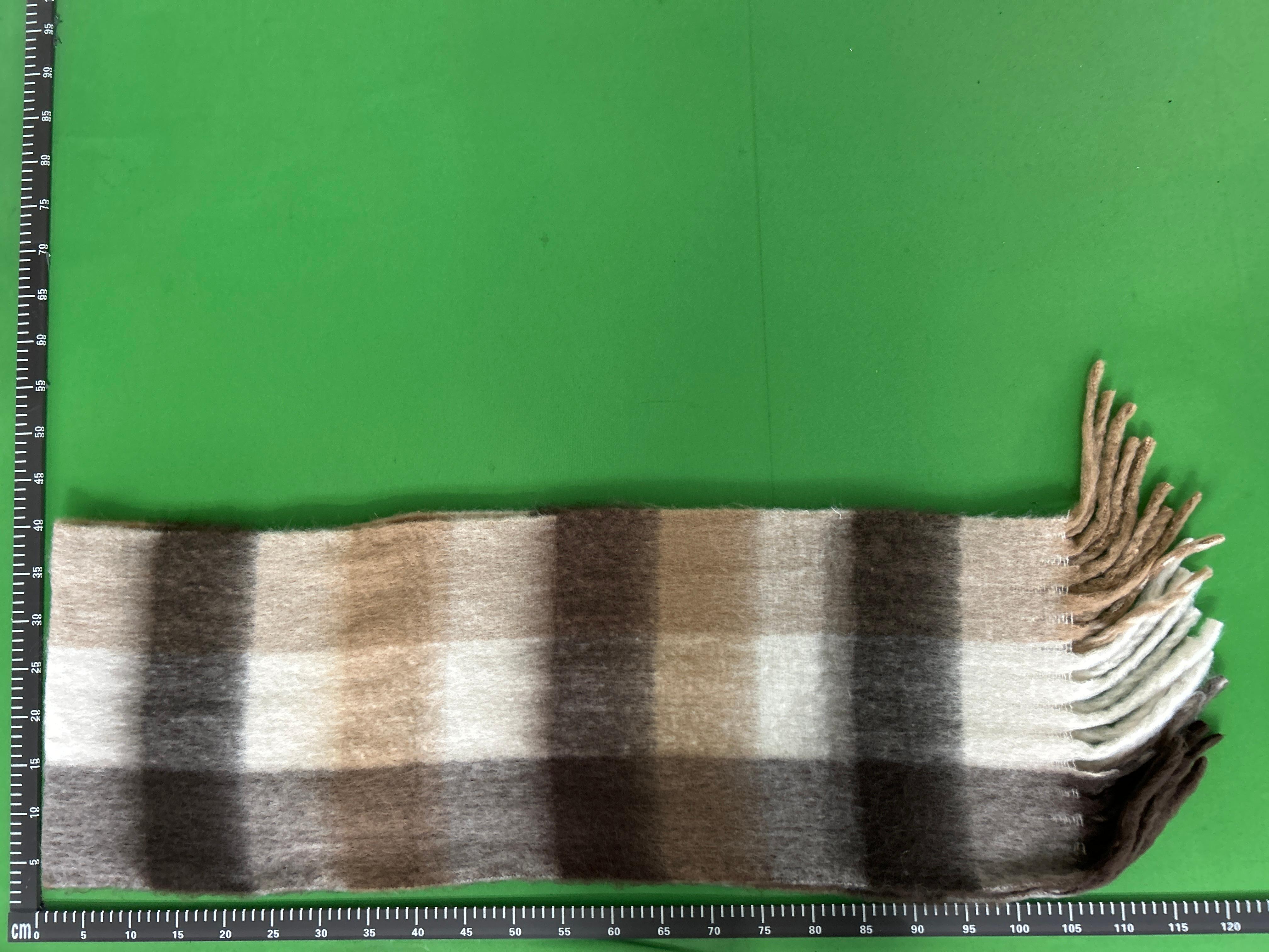 Foto QC 7 de Acne Studios Mohair Checked Scarf Light Blue/White/Powder Blue