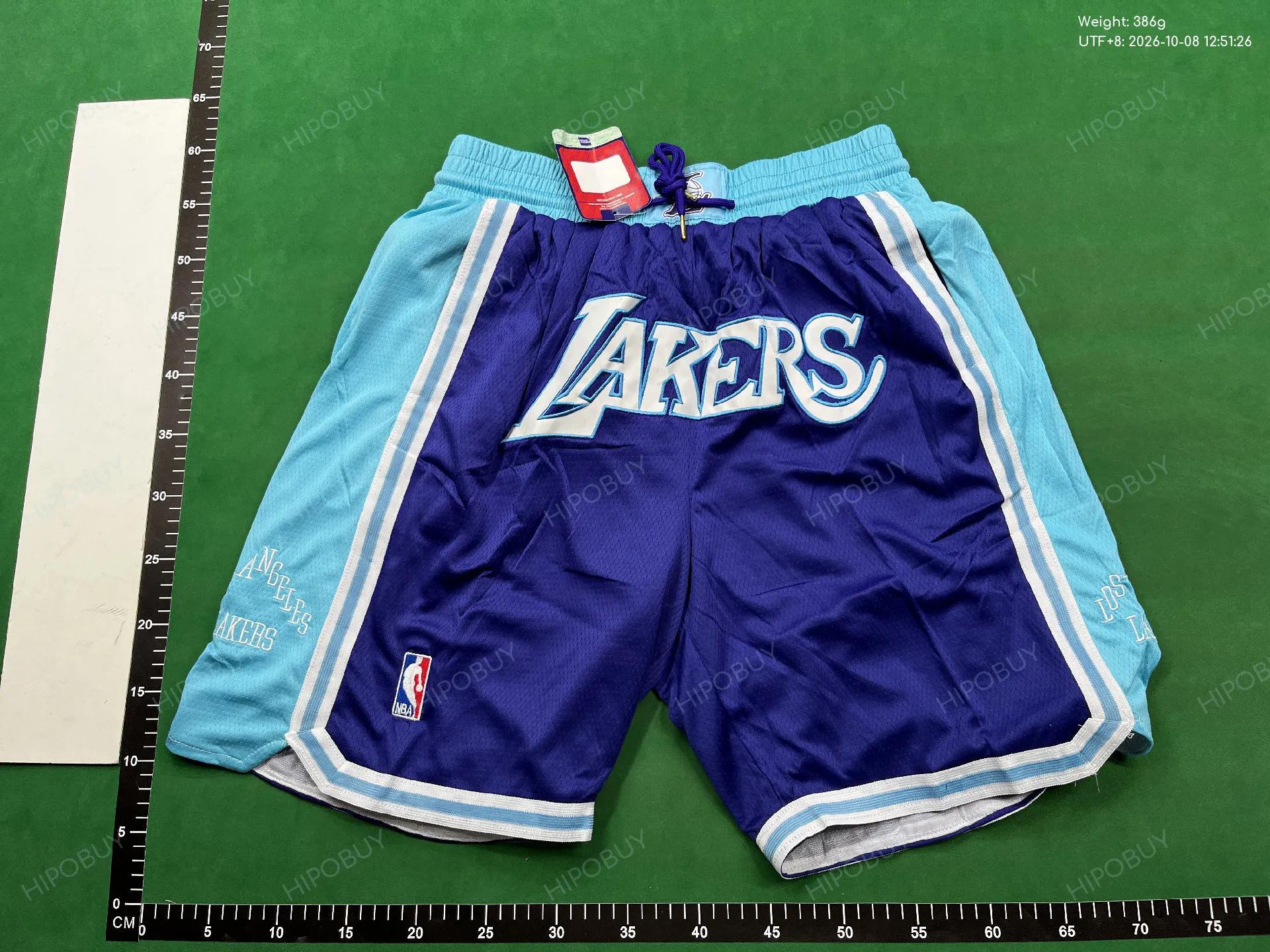 Foto QC 2 de NBA Los Angeles Lakers Year of the Tiger Basketball Shorts Mesh Purple Teal