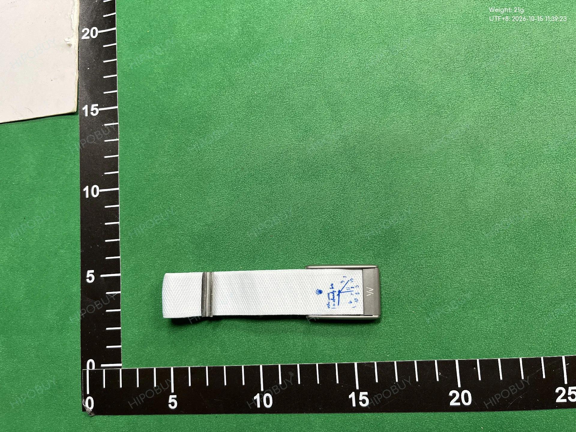 Foto QC 4 de Other Nylon Who Cares I'm Already Late Watch Band for WHOOP 4.0 White